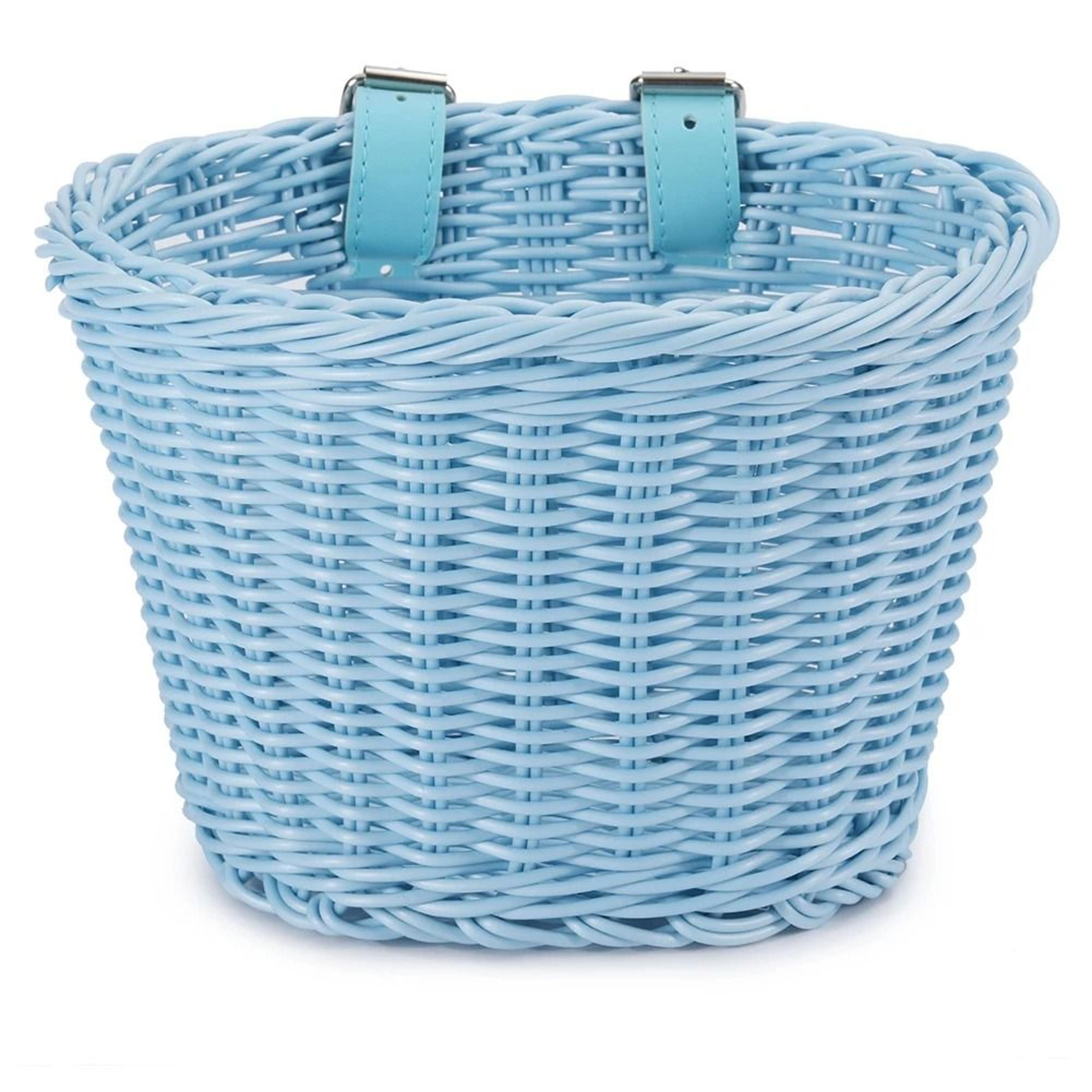 Handwoven Adjustable Bicycle Front Basket With Handlebar Straps For Daily Carry And Outdoor Riding 9