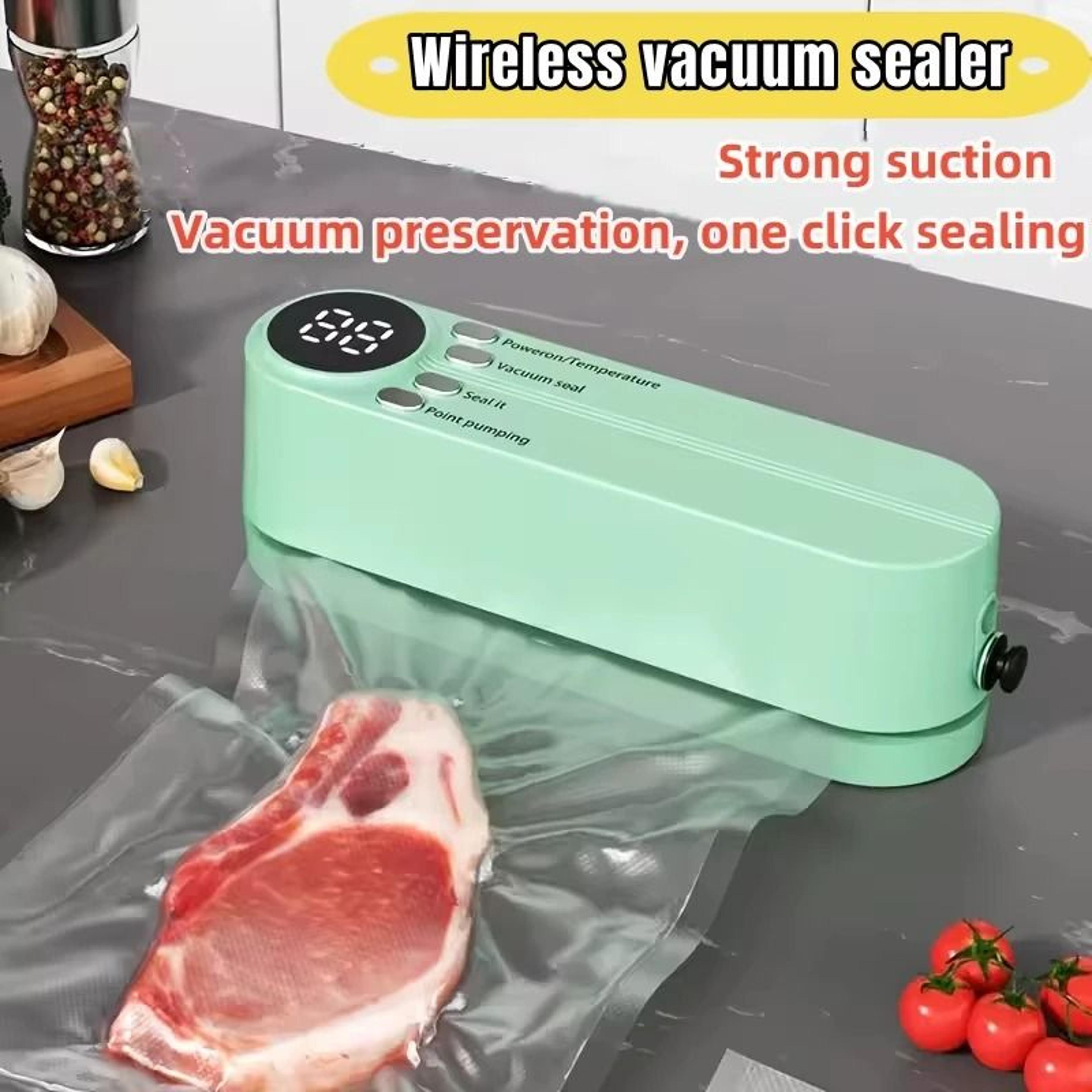 Wireless USB Handheld Vacuum Sealer Multifunction Food Saver With Suction And Sealing 1
