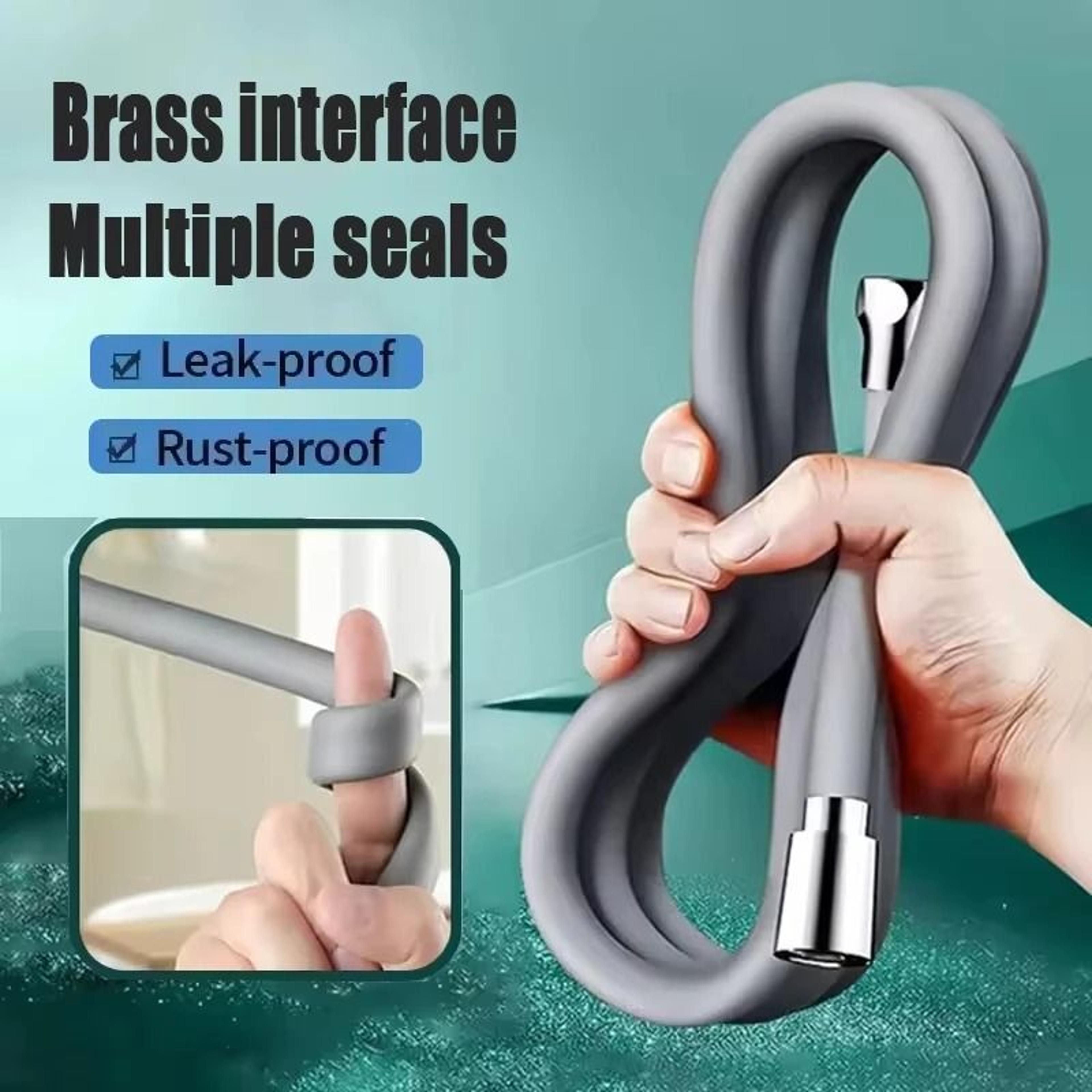 flexible silicone shower hose 1.5m/2m anti-winding high pressure replacement tube