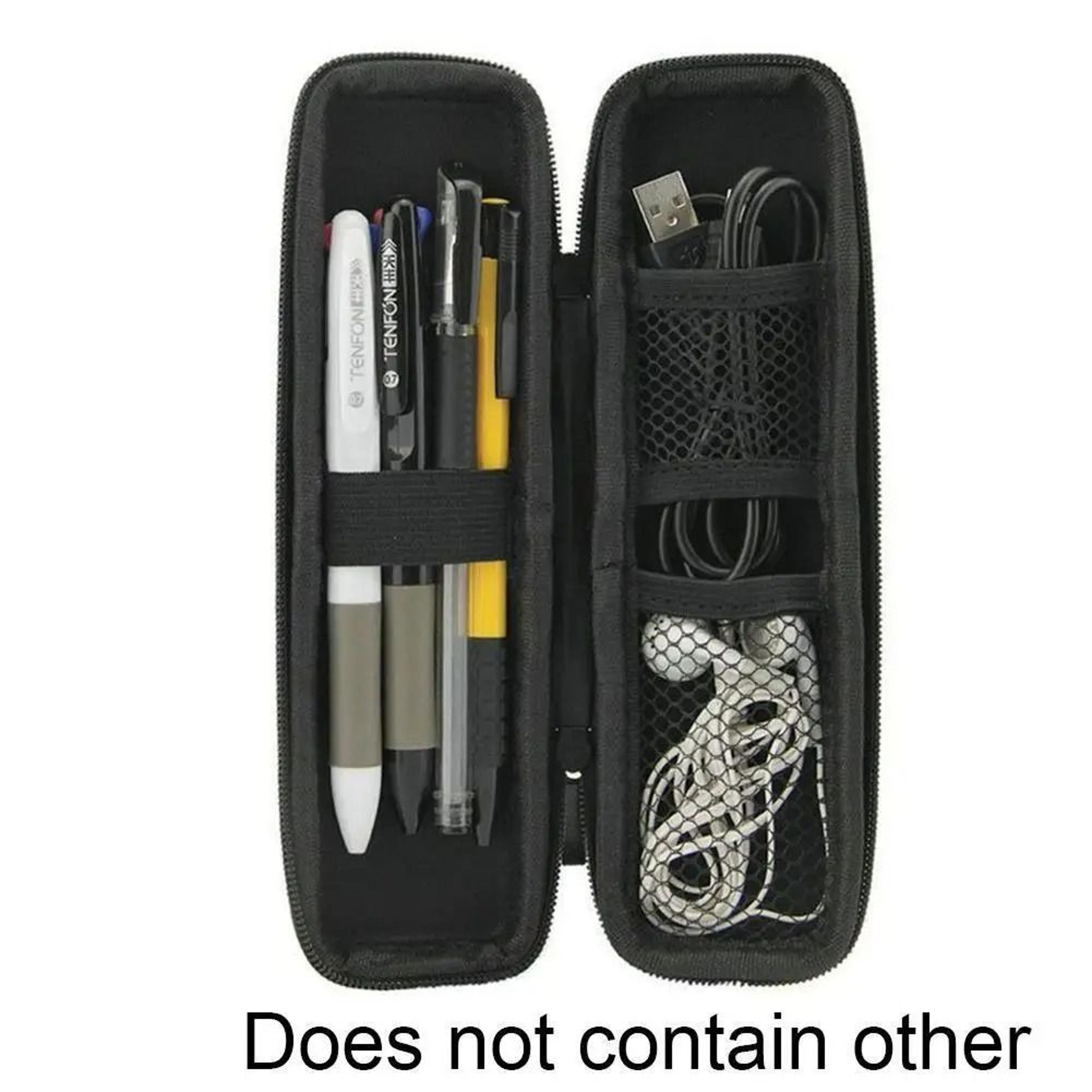 Black EVA Hard Shell Pencil Case Organizer For Stylus Earphones And Accessories 1