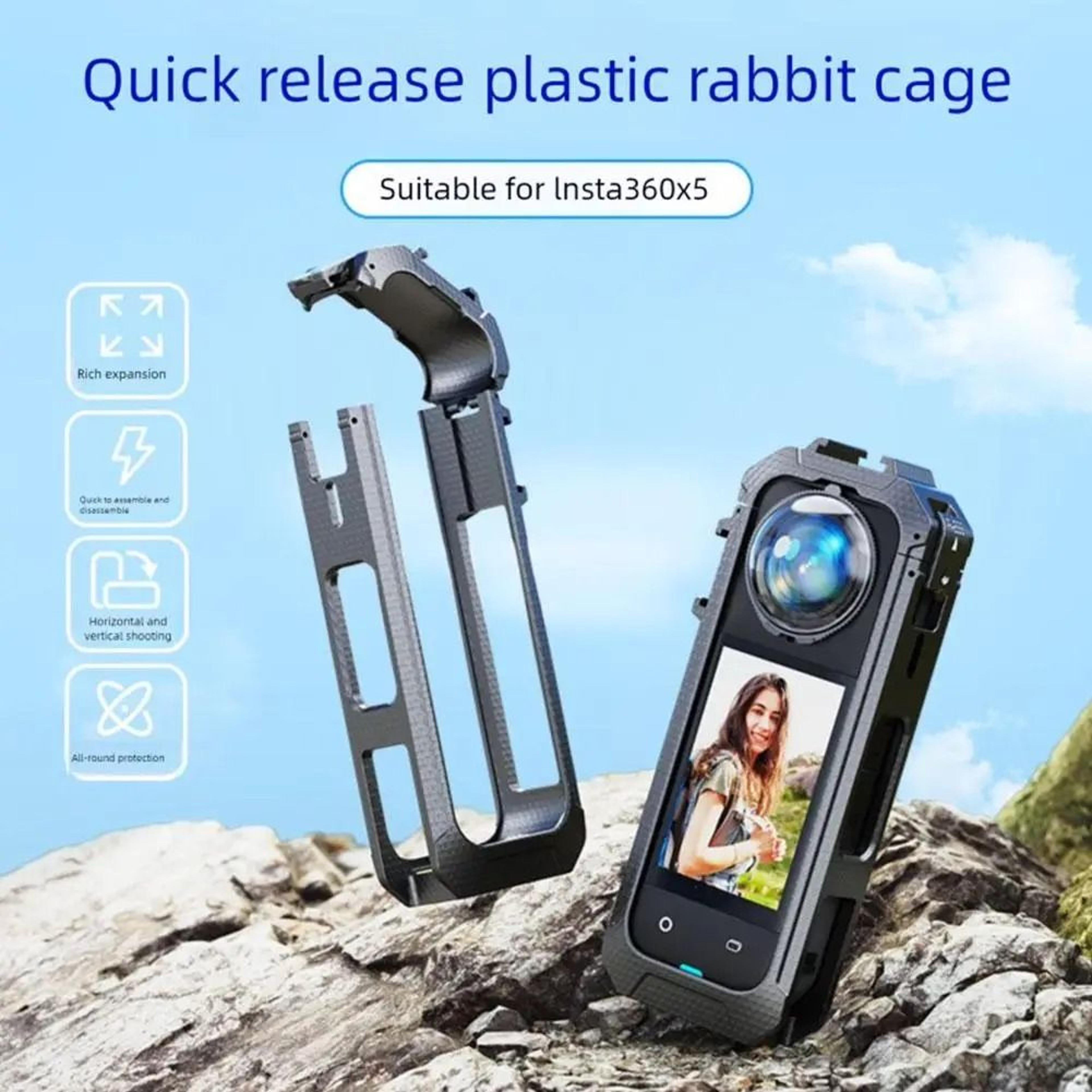 MagniCage Shockproof Protective Frame For Insta360 X5 With Magnetic Base 1
