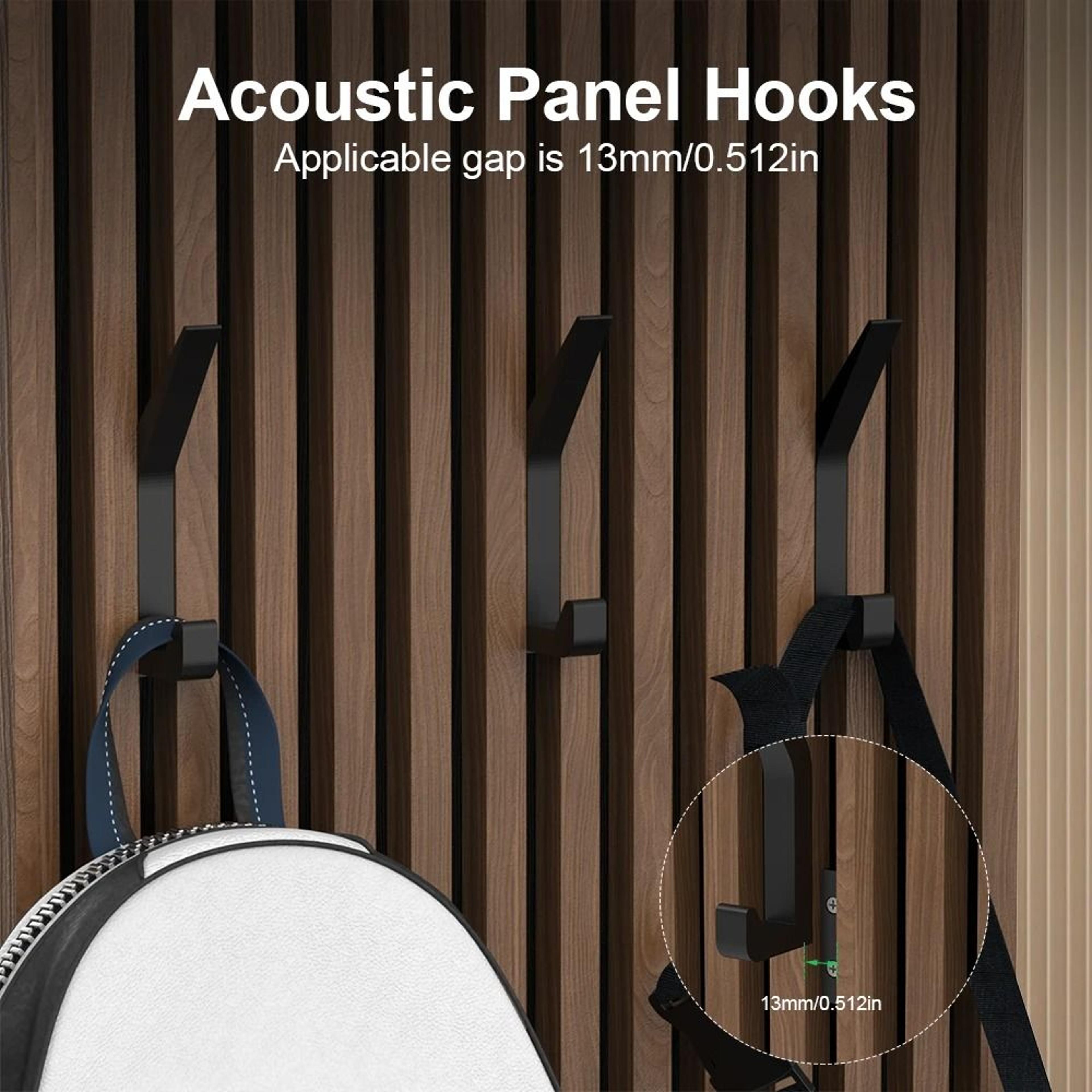 heavy-duty acoustic panel hooks – sturdy mount for sound-absorbing boards