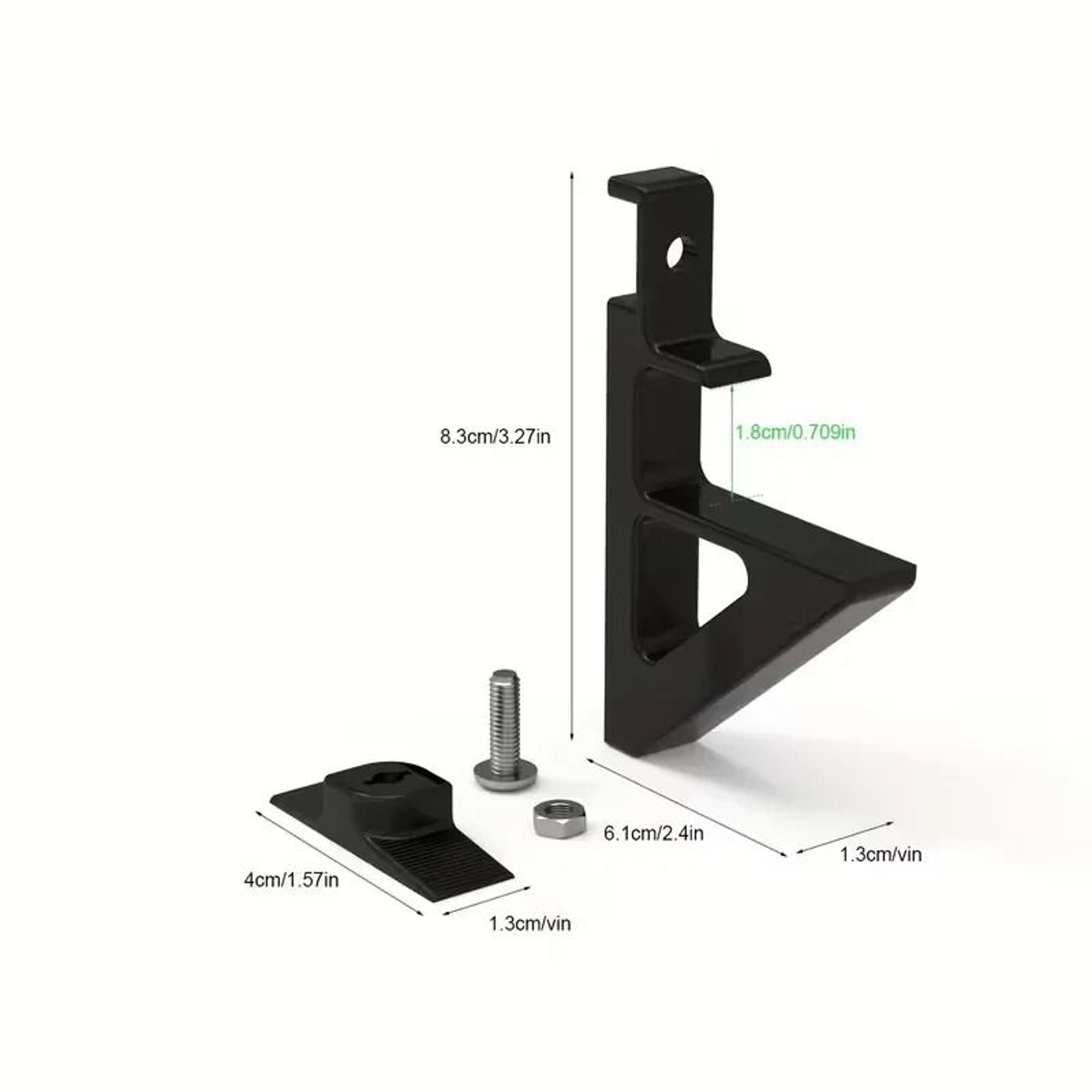 No Drill Acoustic Panel Shelf Brackets Display Rack Set 2pcs 5