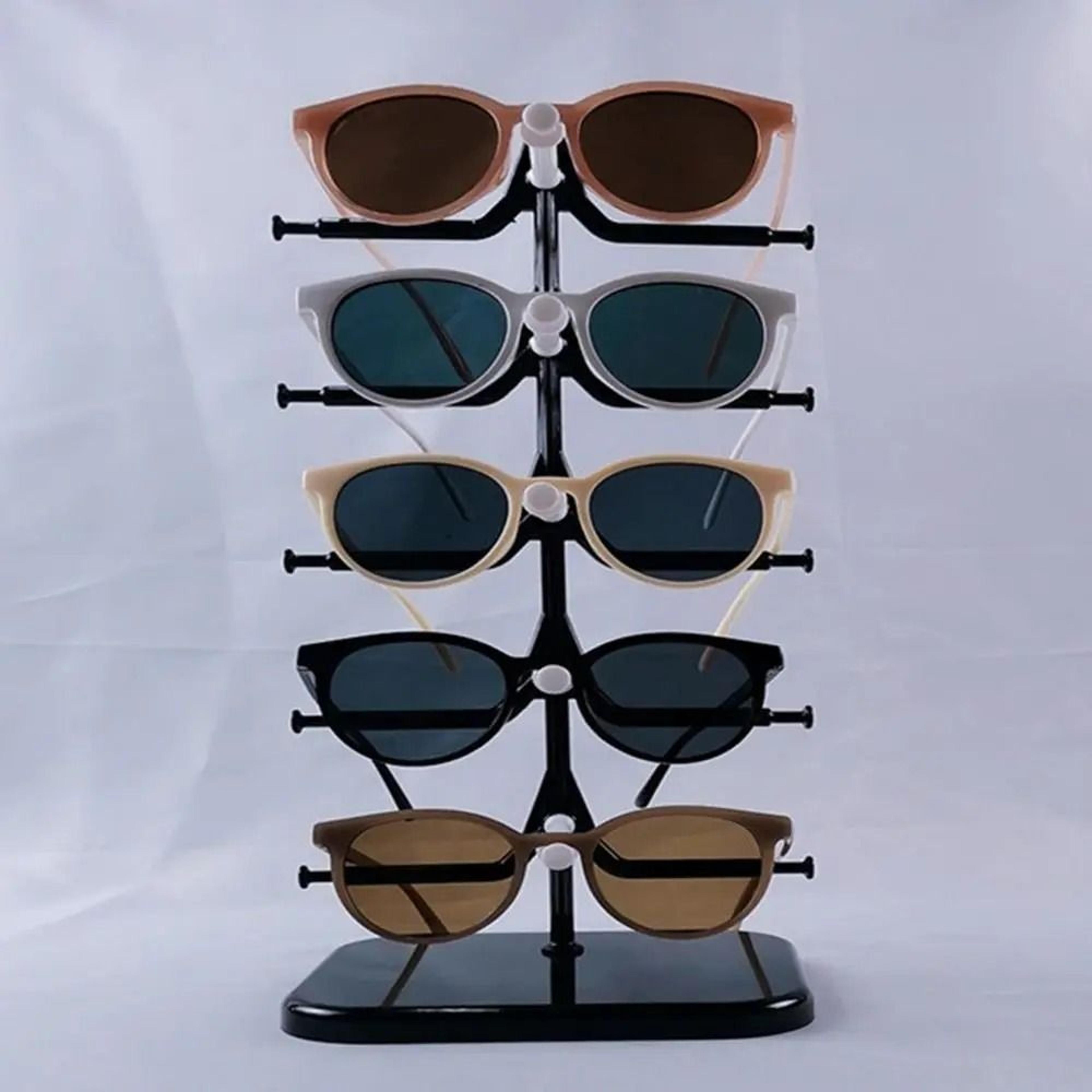 5 tier eyeglass display stand organizer rack for sunglasses and eyewear storage