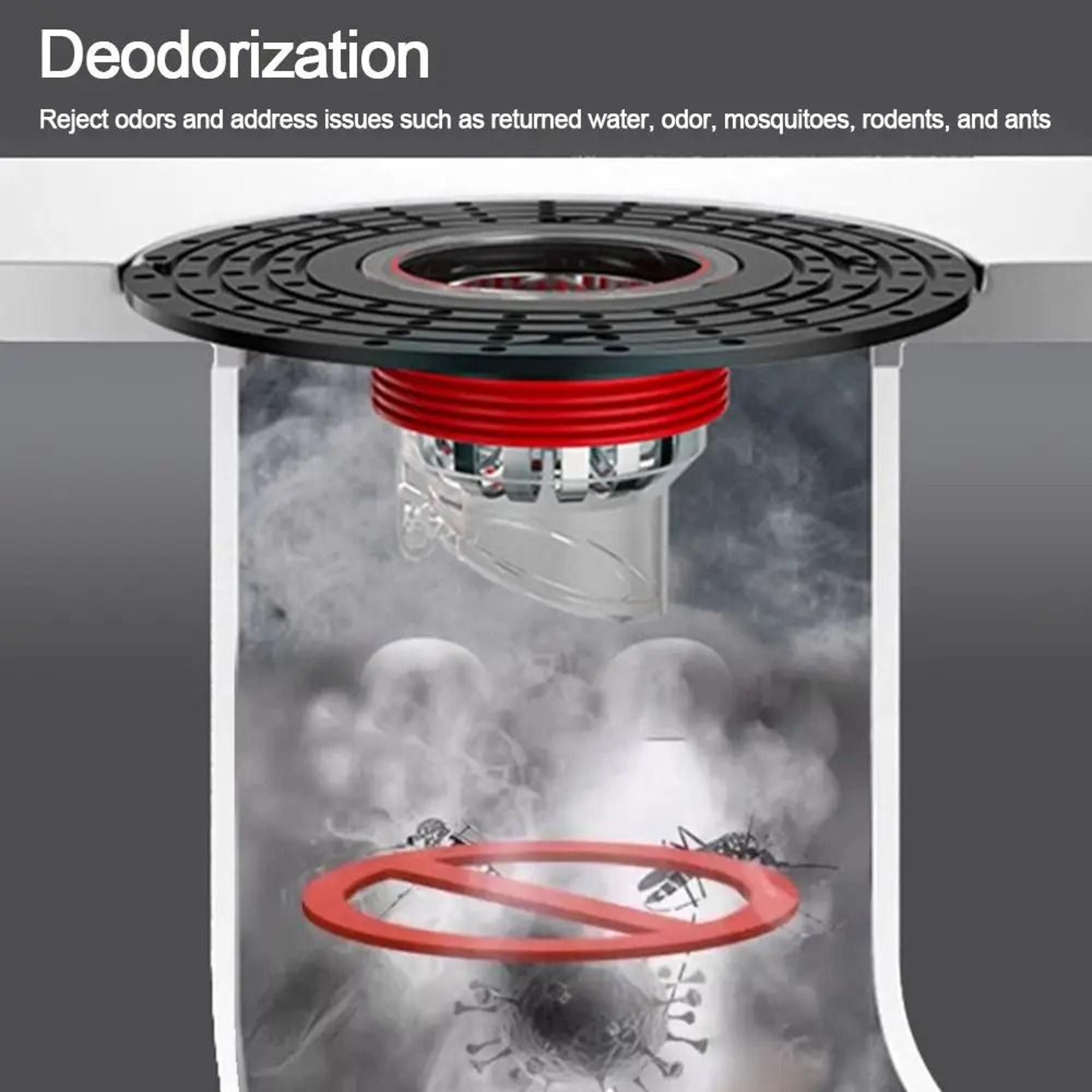 self-closing anti odor floor drain core with insect proof filter for bathroom and toilet