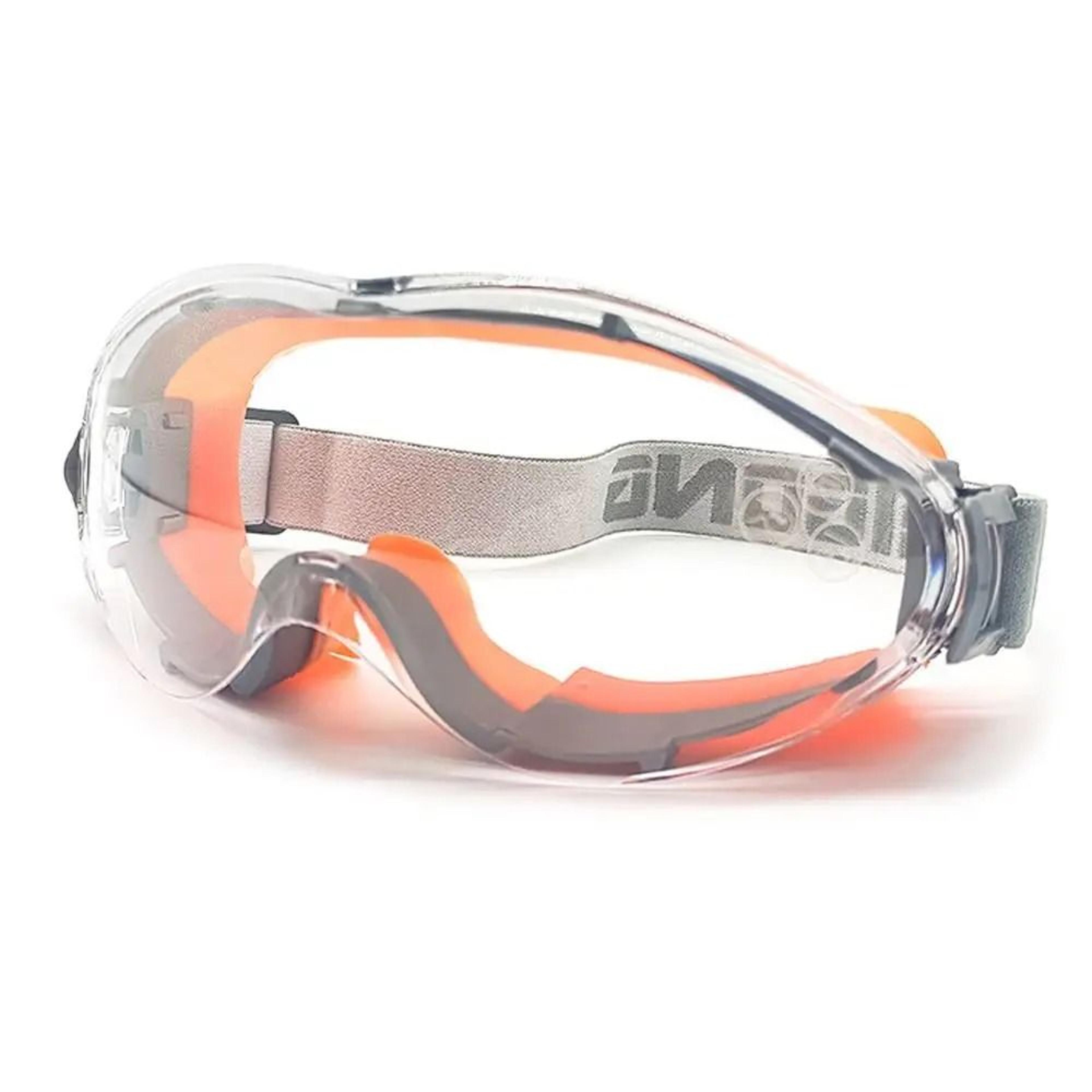 anti fog safety goggles over glasses with clear lens and full eye protection