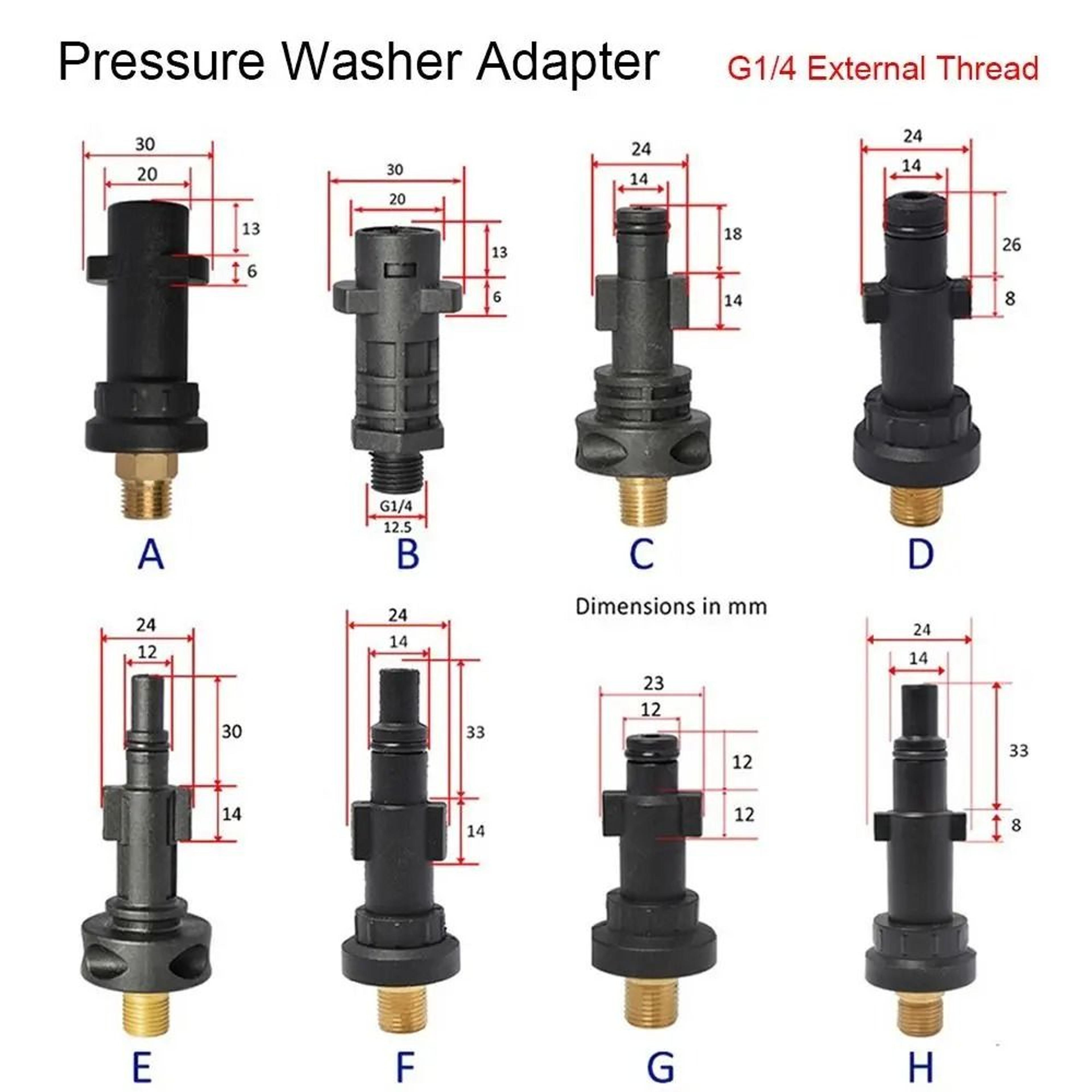 Pressure Washer Foam Generator Adapter For Karcher G14 Quick Connector 0