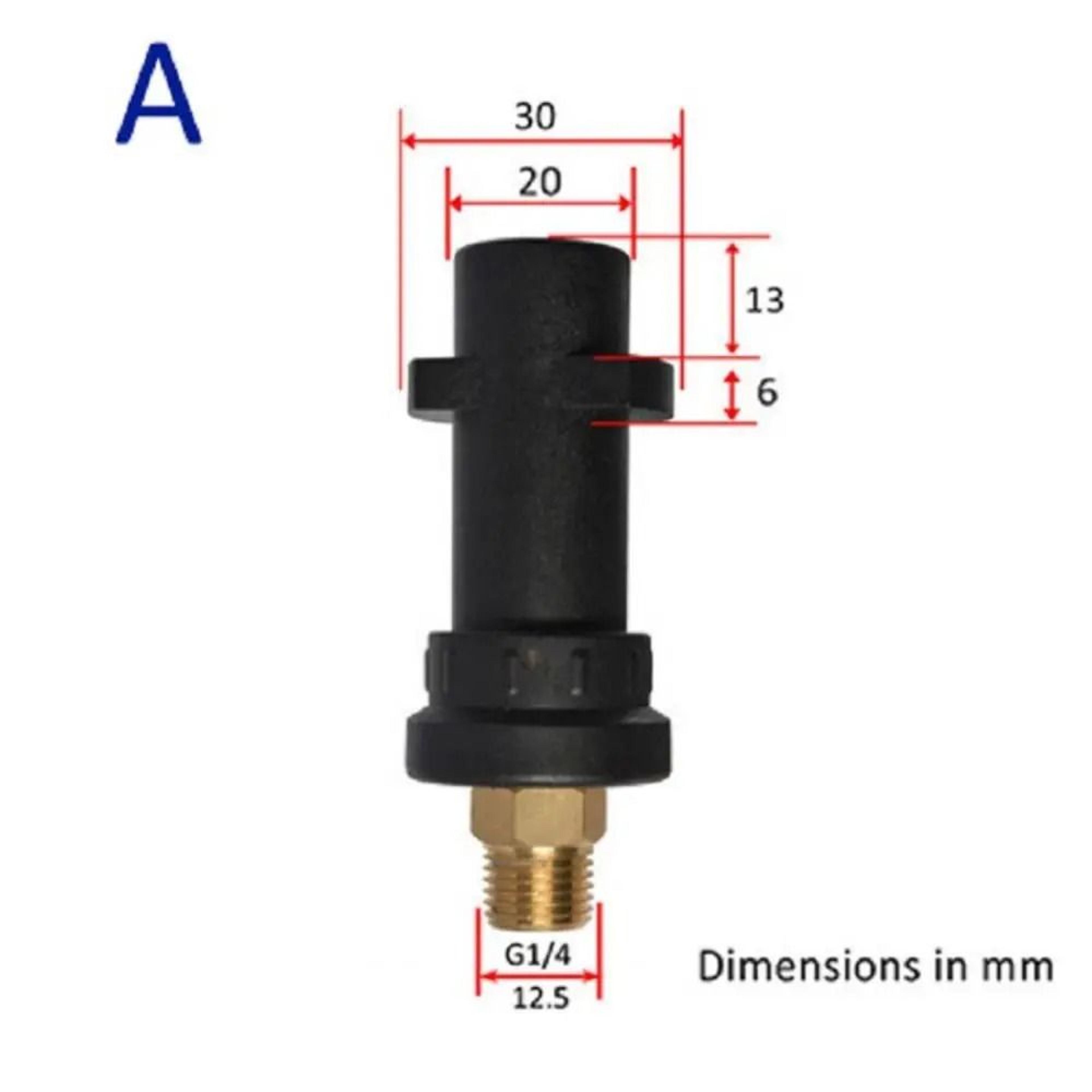 Pressure Washer Foam Generator Adapter For Karcher G14 Quick Connector 7