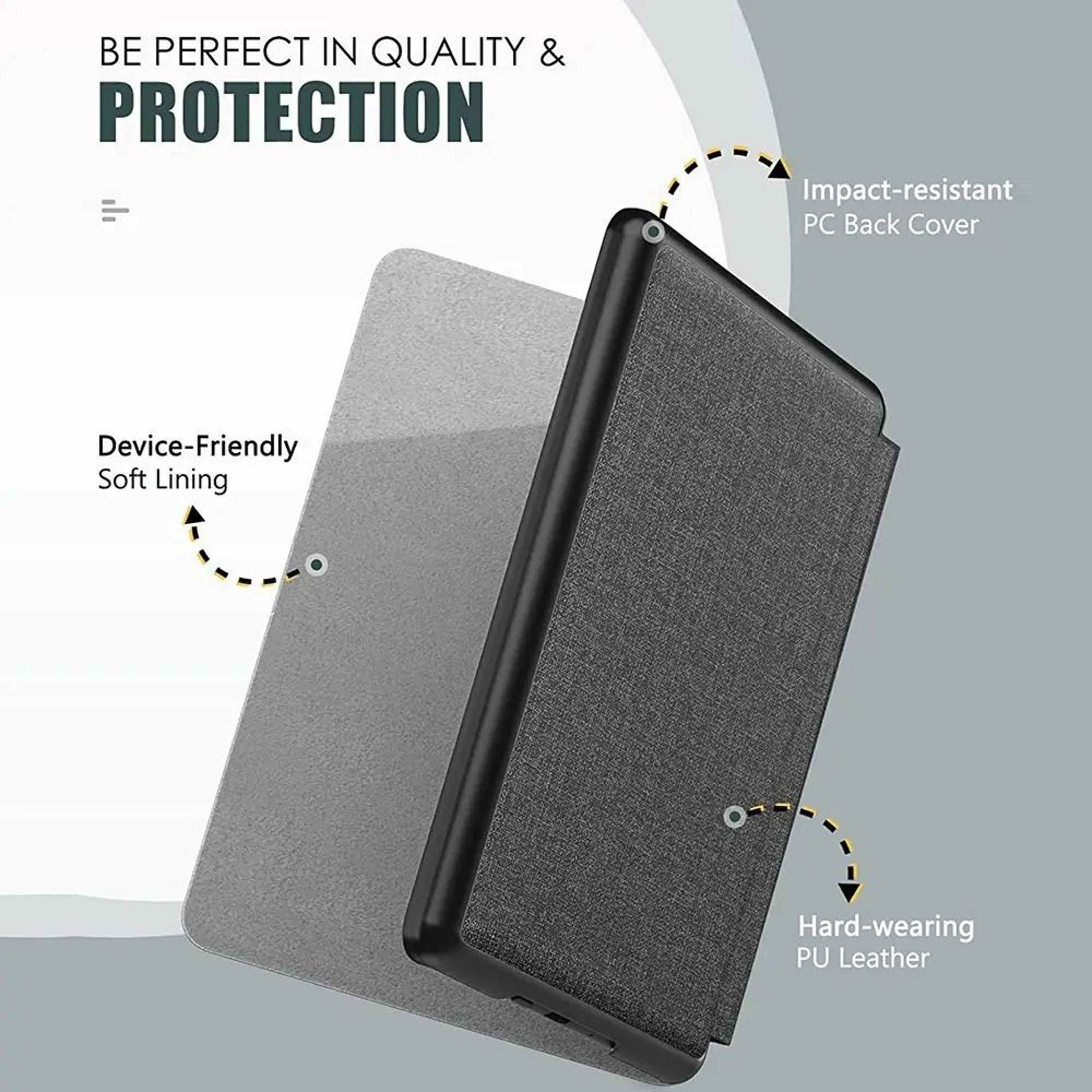 Ultra Slim PU Leather Smart Folio Case For Kindle Paperwhite 5 11th Generation 2021 3