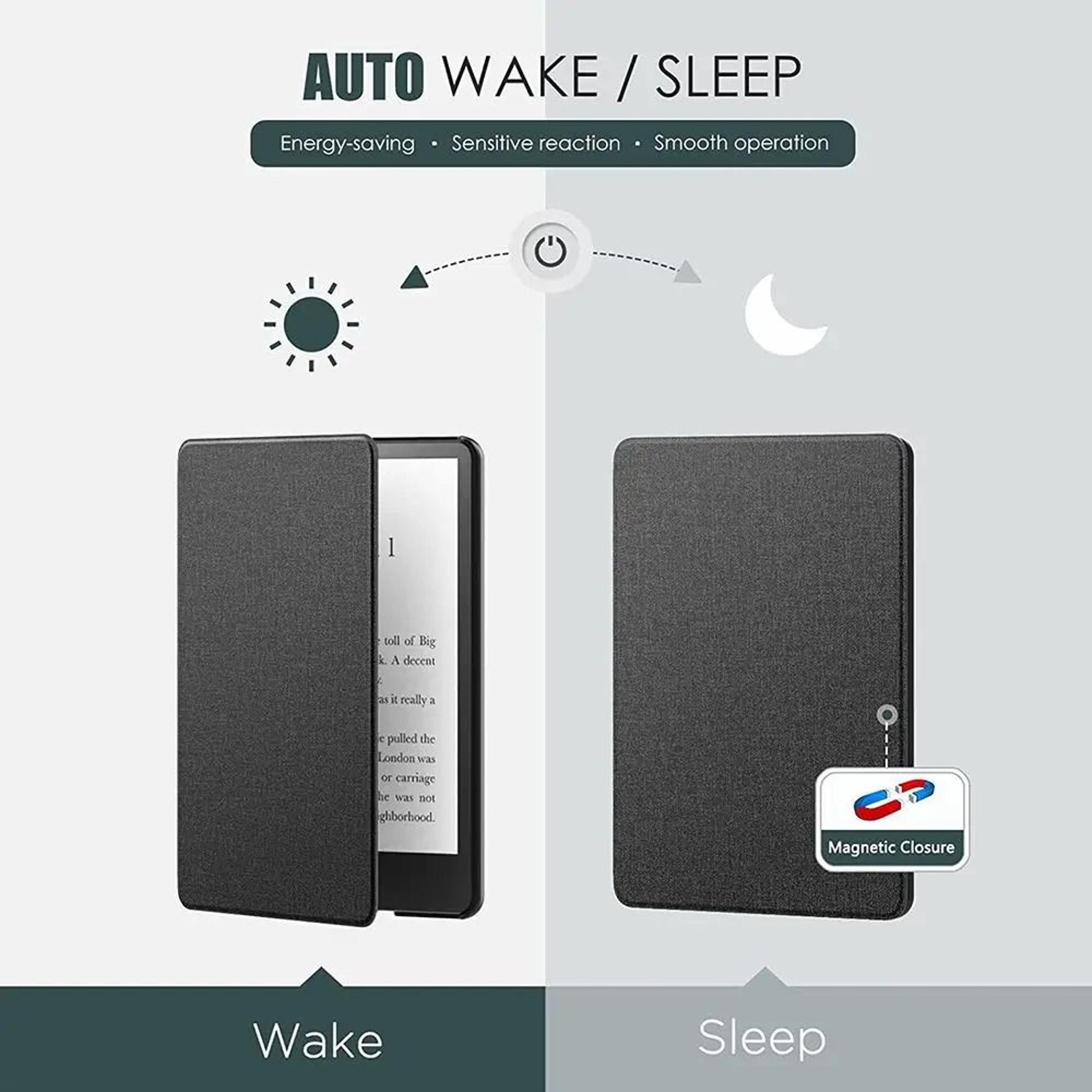 Ultra Slim PU Leather Smart Folio Case For Kindle Paperwhite 5 11th Generation 2021 4