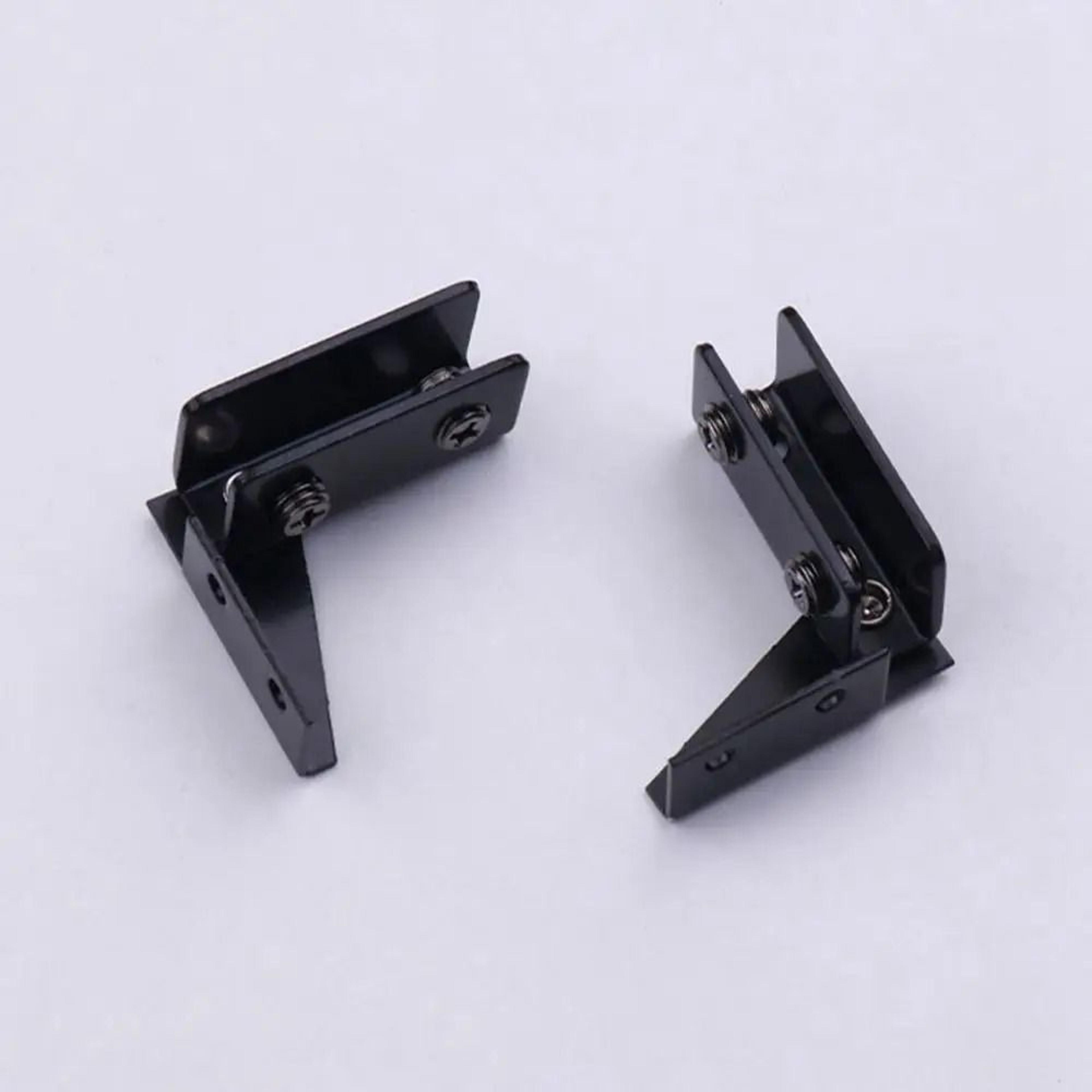 2PCS Zinc Alloy NonPerforated Glass Door Hinges For Wine Cabinets  Display Cabinets 7