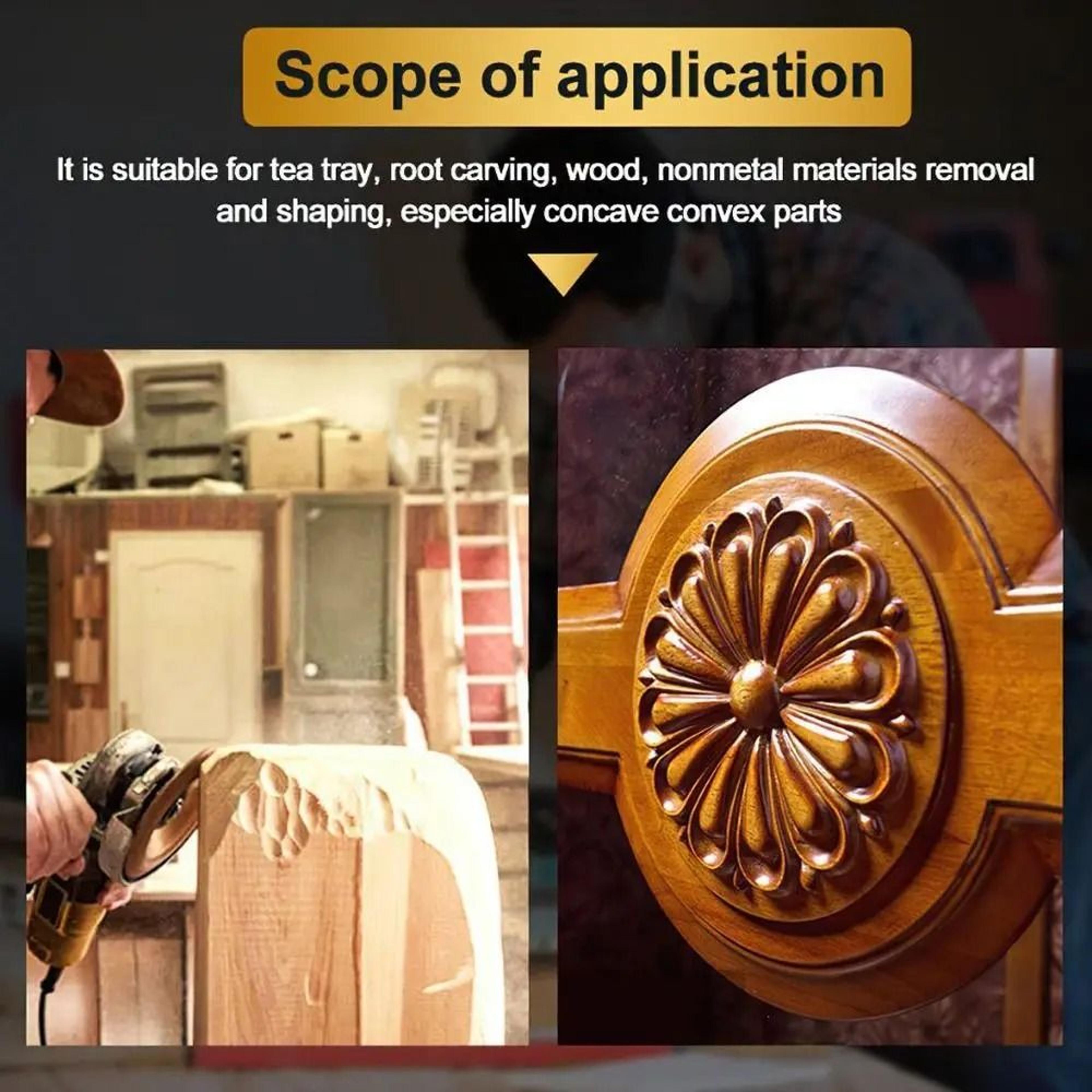 Wood Grinding Wheel Disc Set For Angle Grinder Wood Carving  Sanding 1