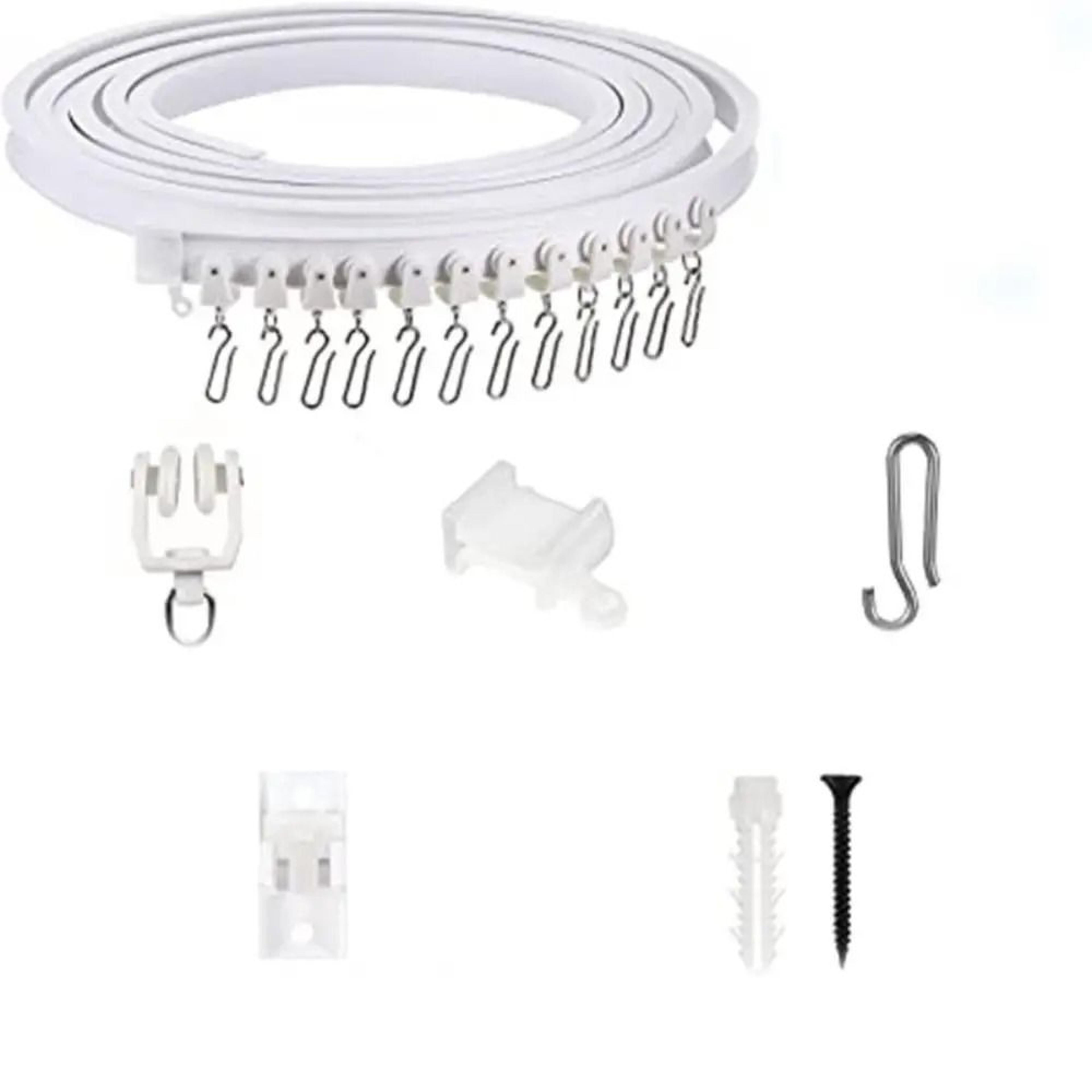 Modern Bendable Nano Silent Curtain Rail Track System 6