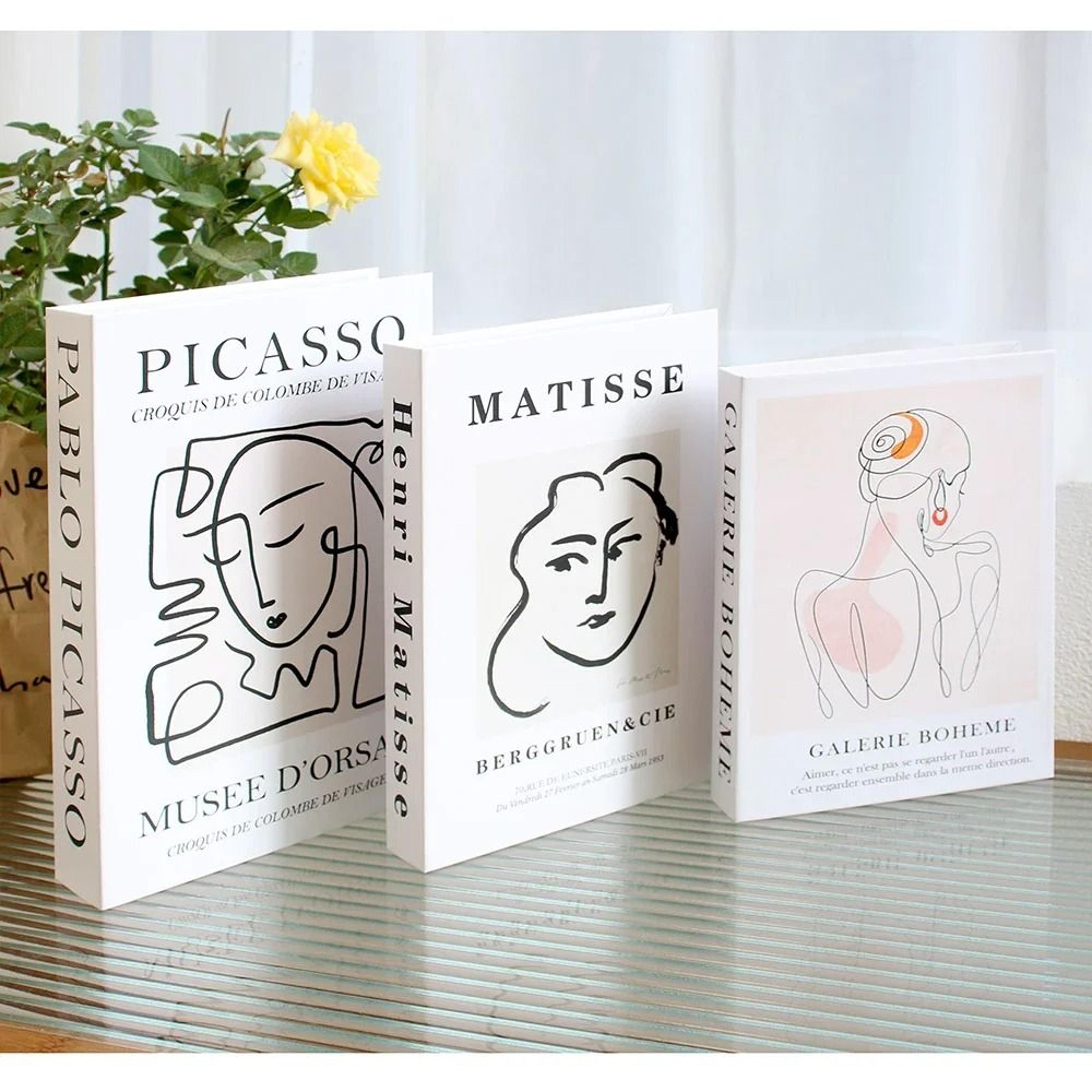 Decorative Faux Book Set For Coffee Table  Bookshelf Styling 15