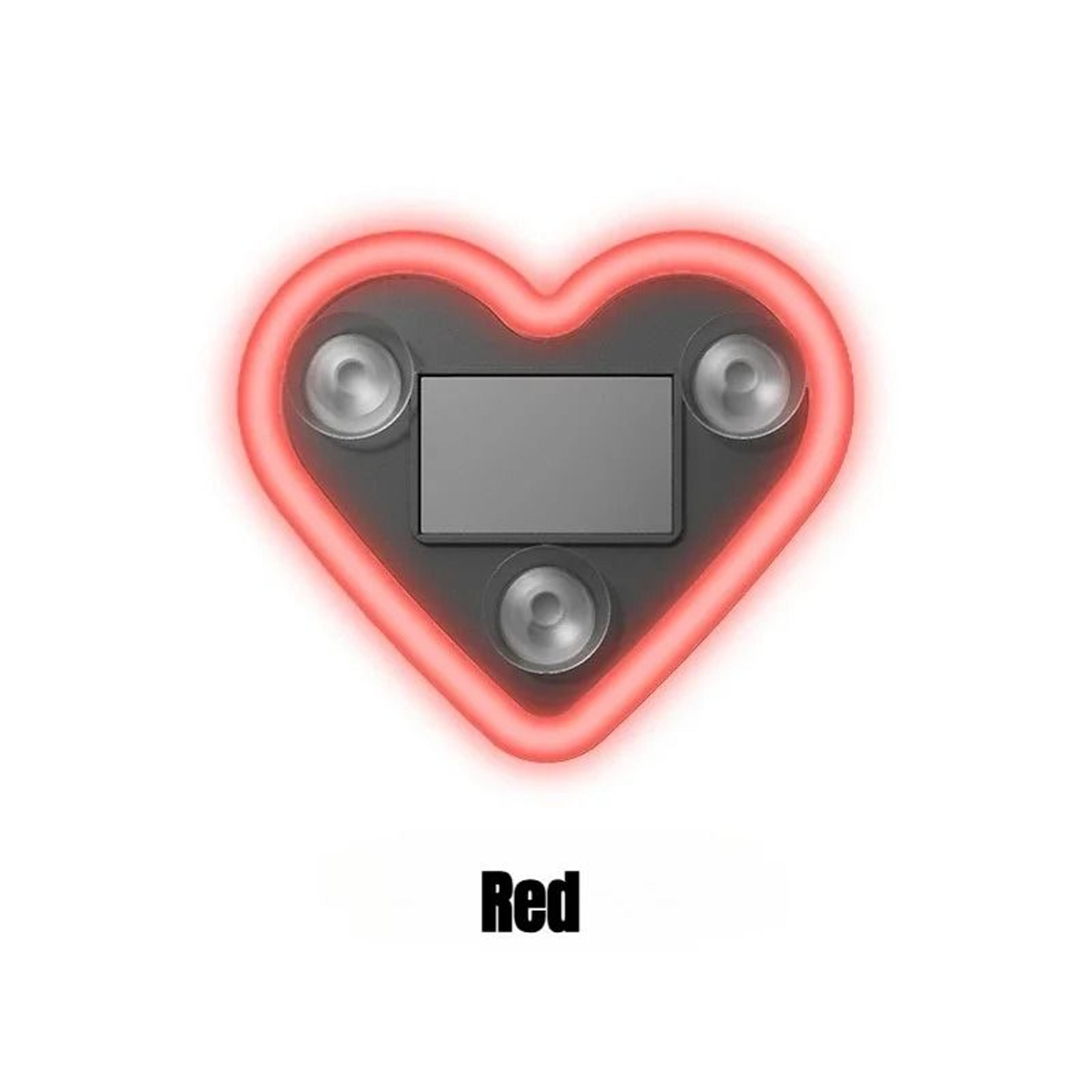 Solar Powered Heart Neon Car Window Light For Romantic Interior Decor 7