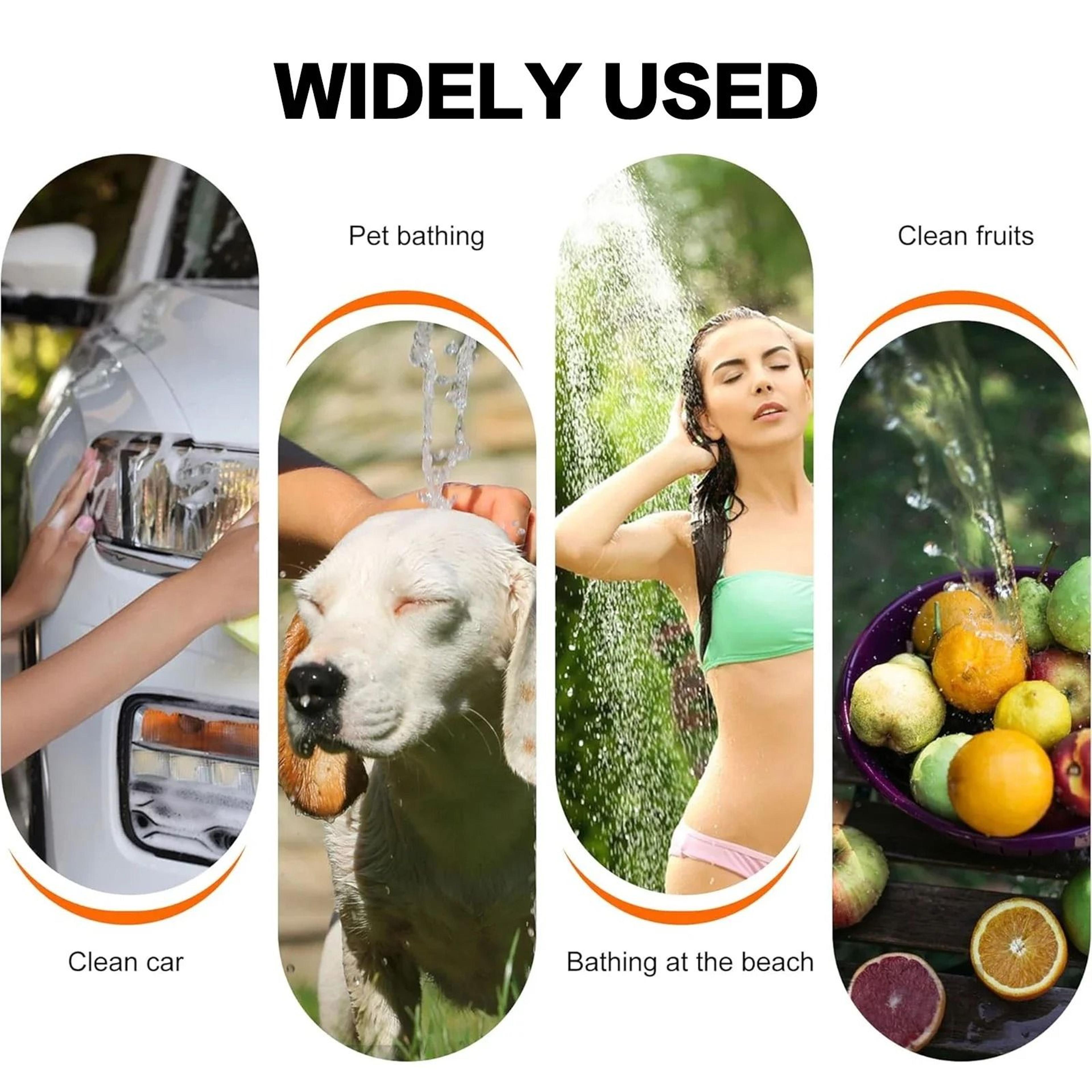 Portable Rechargeable Outdoor Shower For Pet Bathing Car Washing  Camping 2