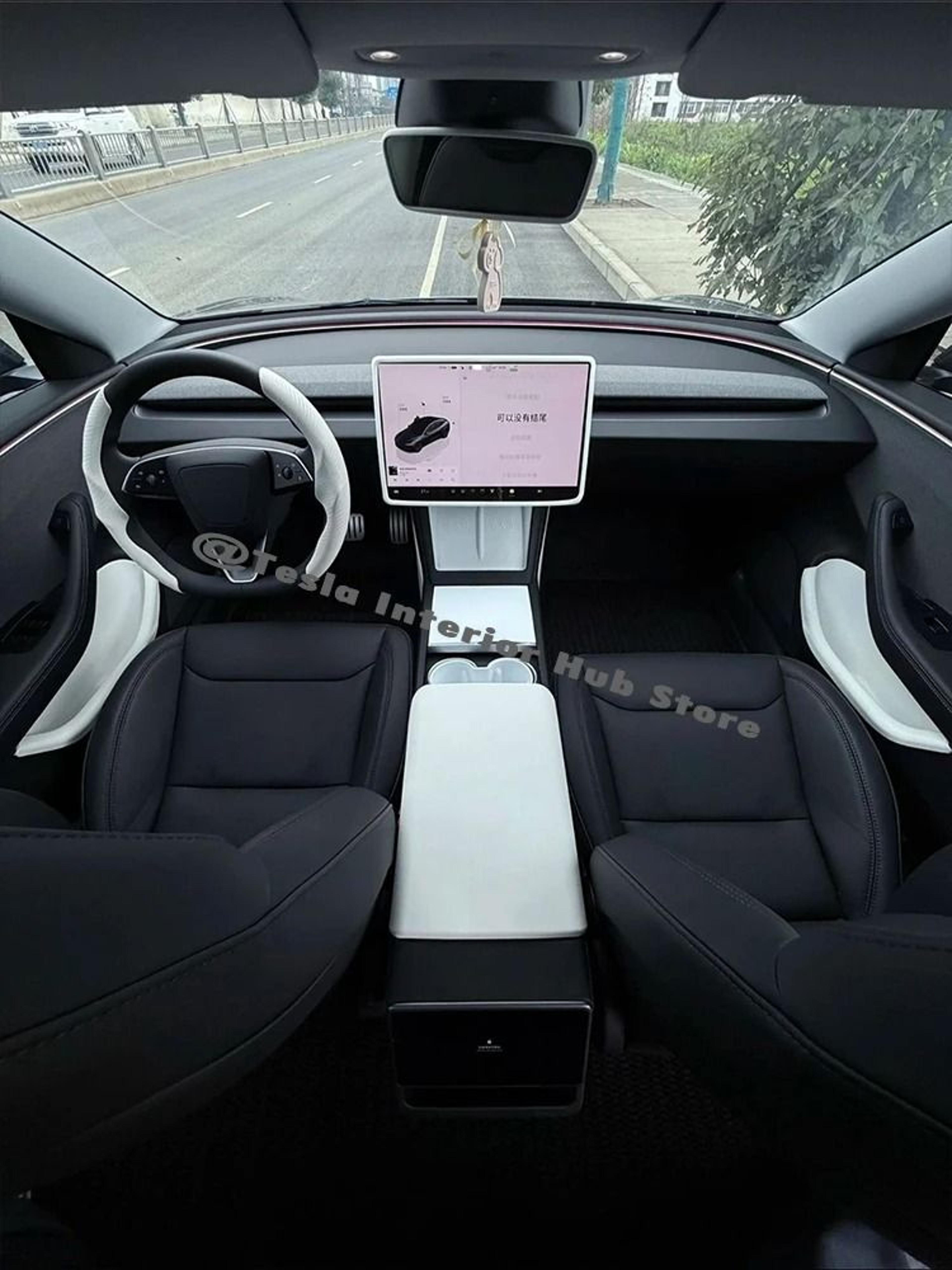 Tesla Model Y Juniper  Model 3 Highland White Interior Door Storage Organizer Bin 5