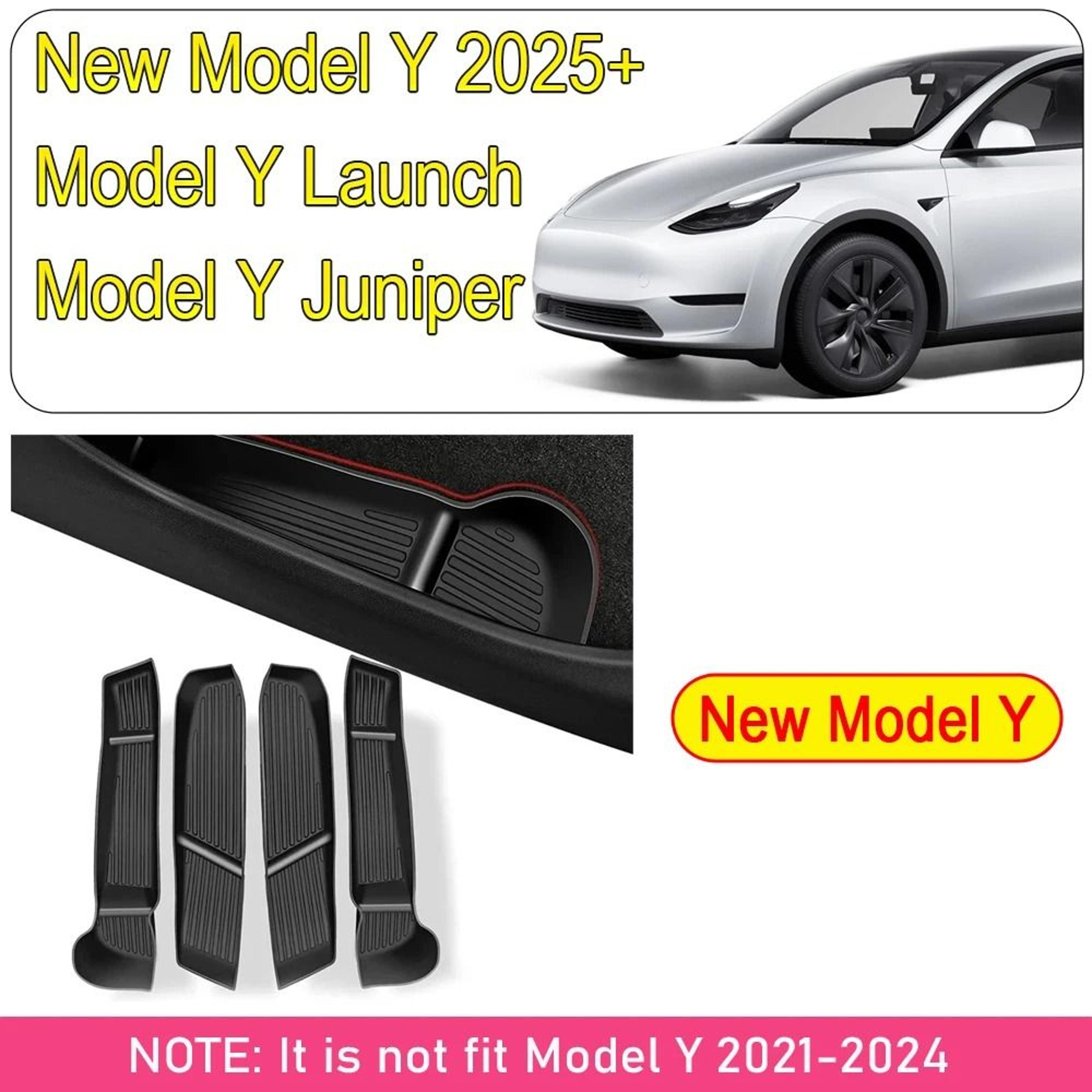 Tesla Model Y Juniper Door Handle Storage Organizer Box For 20252026 Models 7