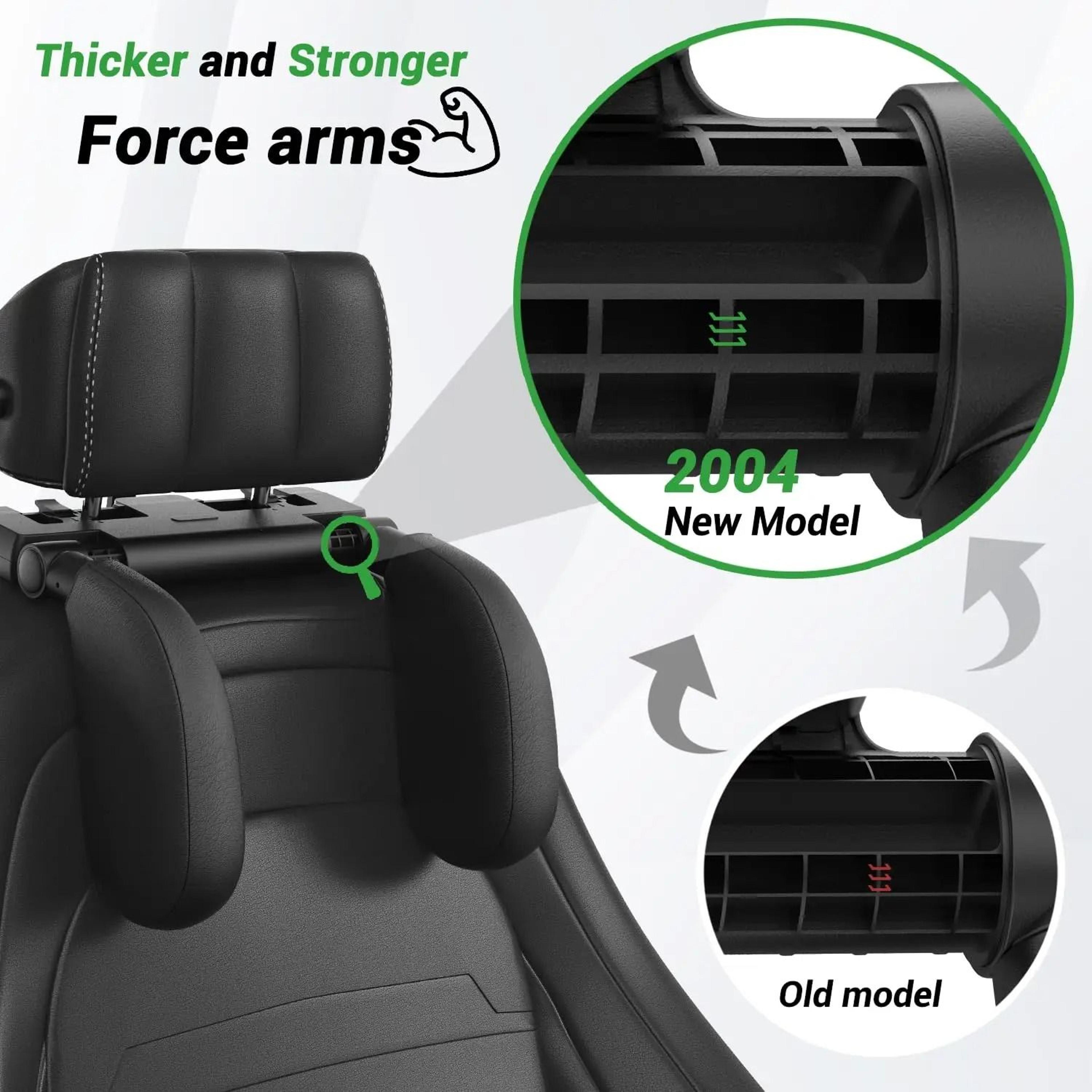 Adjustable Memory Foam Car Headrest Pillow For Travel  Neck Support 4