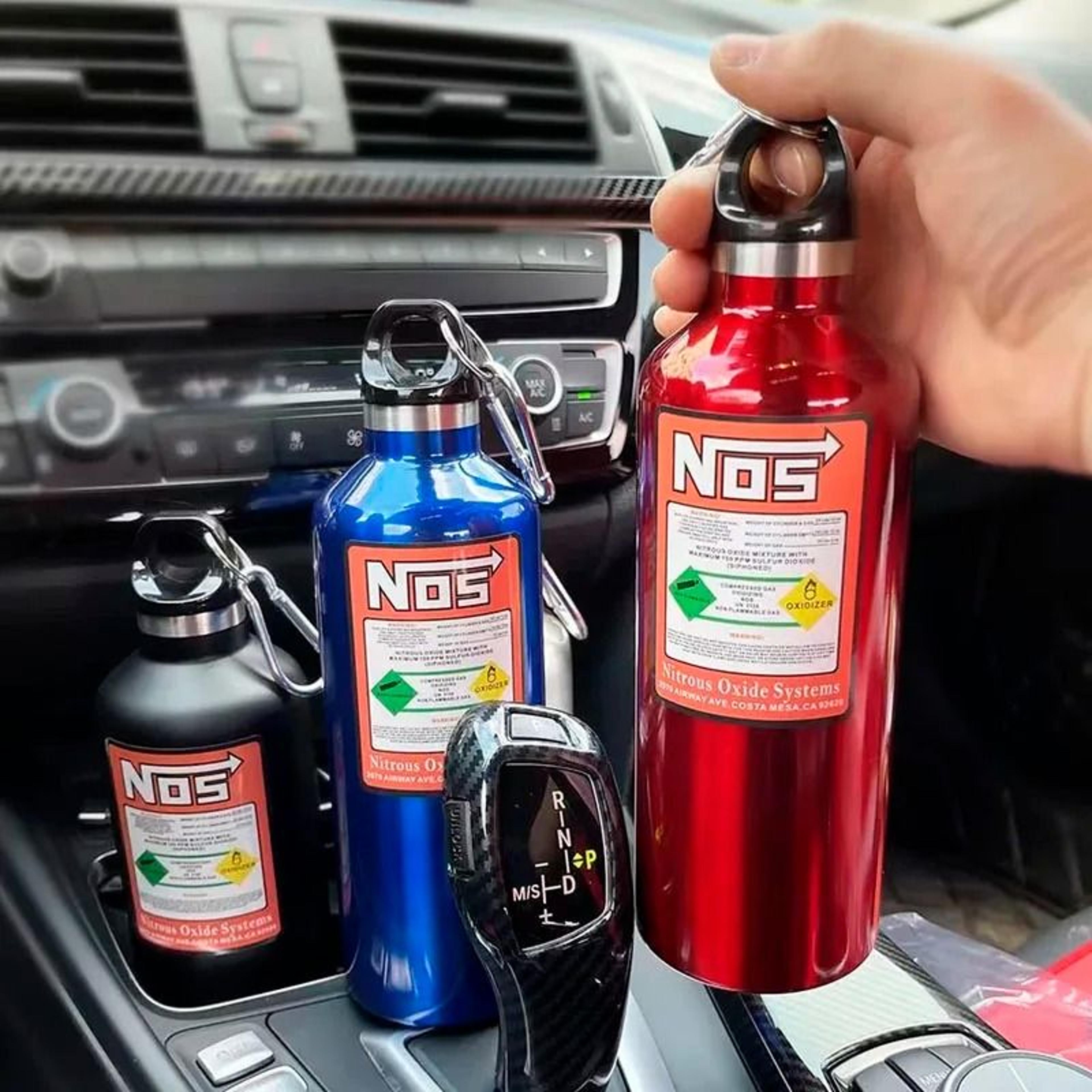 NOS Racing Style Stainless Steel Insulated Thermos Bottle 1
