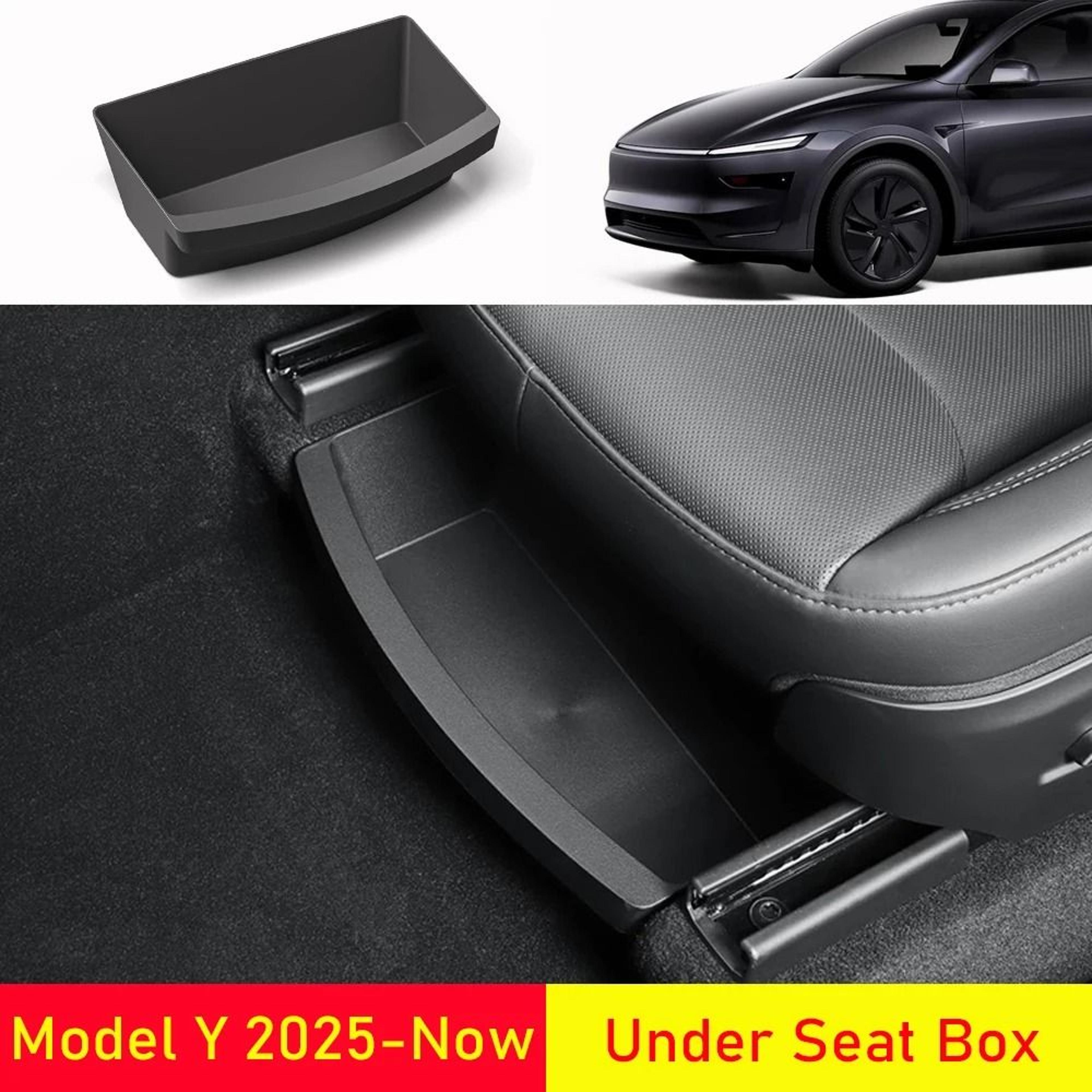 tesla model y juniper under seat hidden storage organizer box