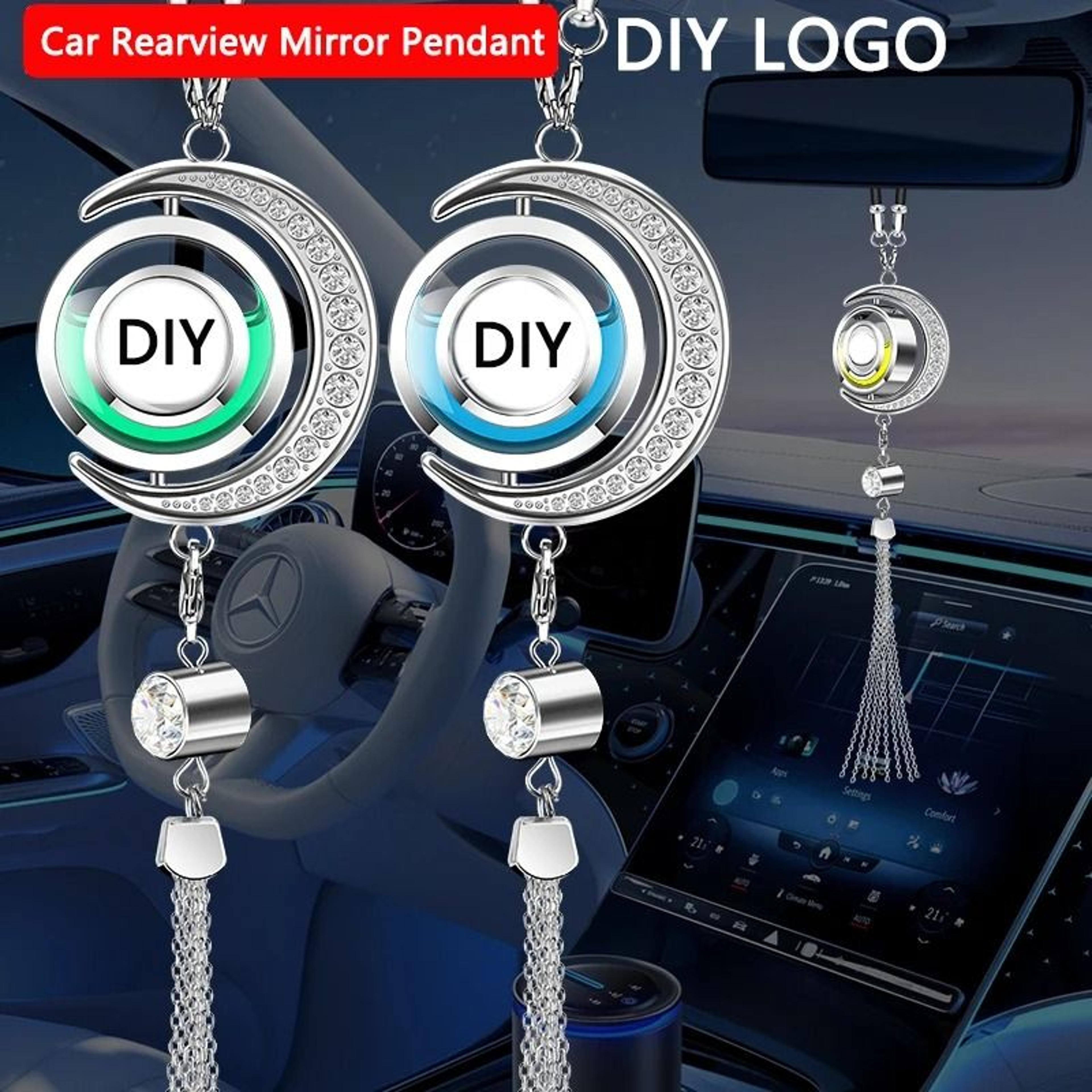 moon logo hanging car perfume pendant air freshener
