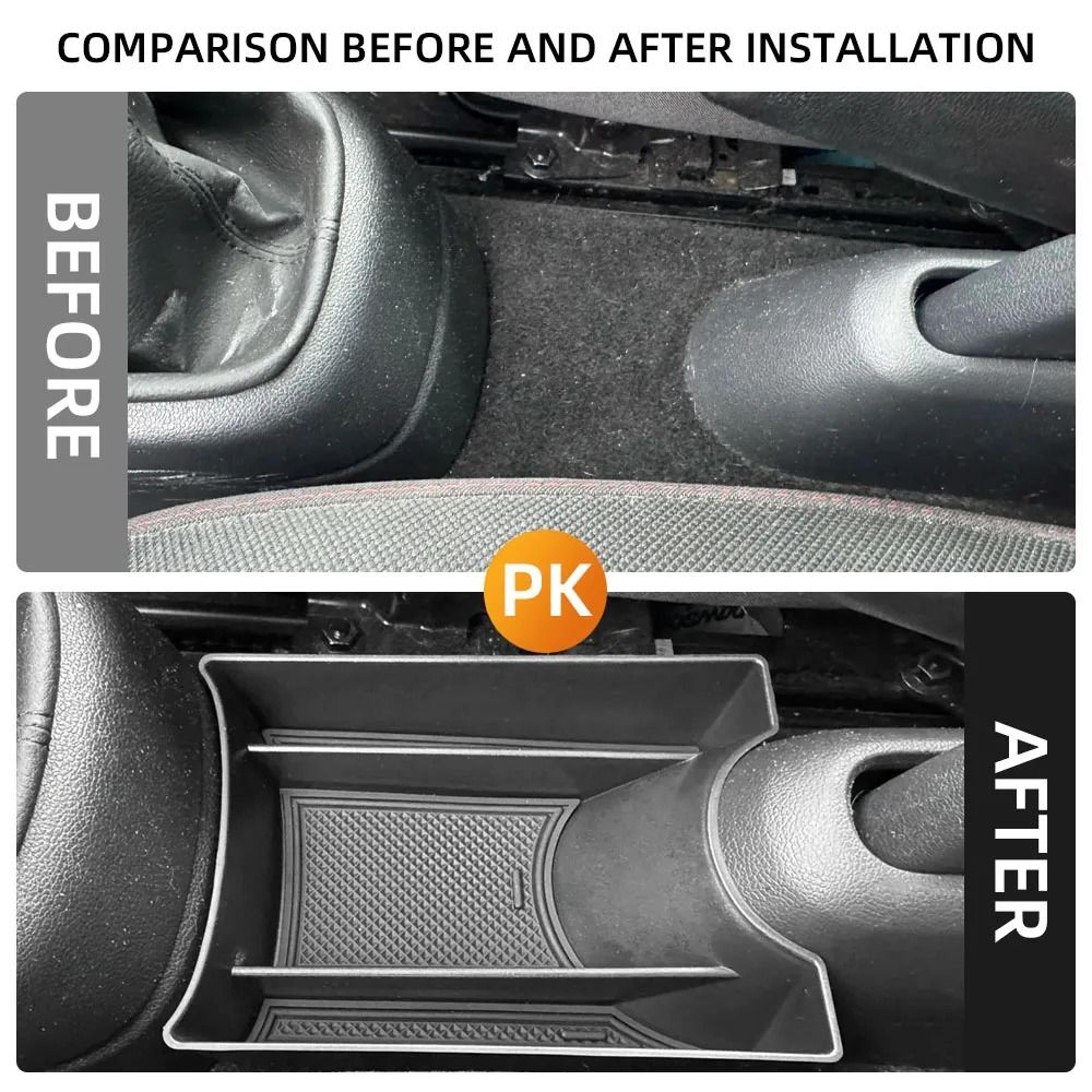 volkswagen vw up center console armrest storage organizer box
