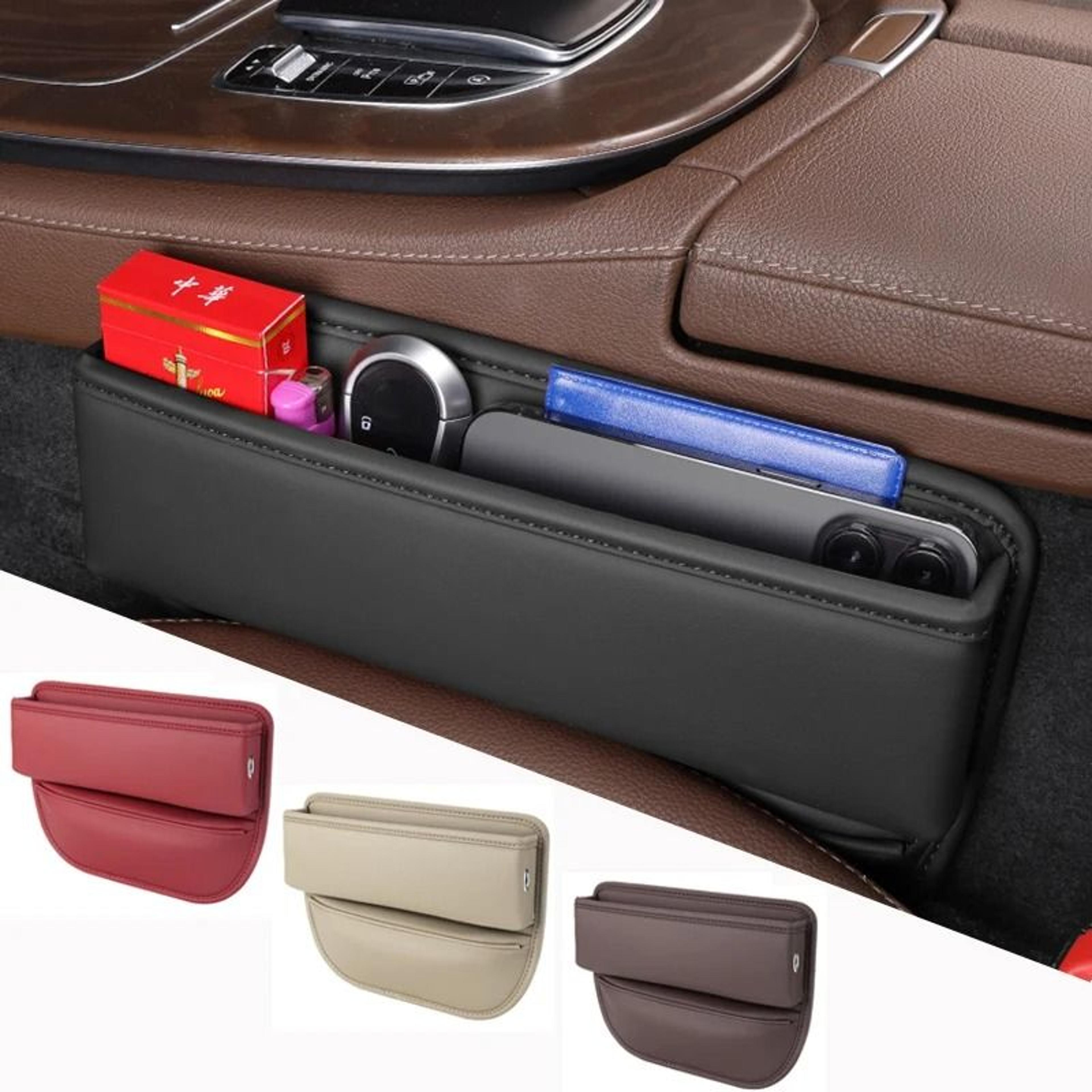leather car seat gap organizer pocket storage box