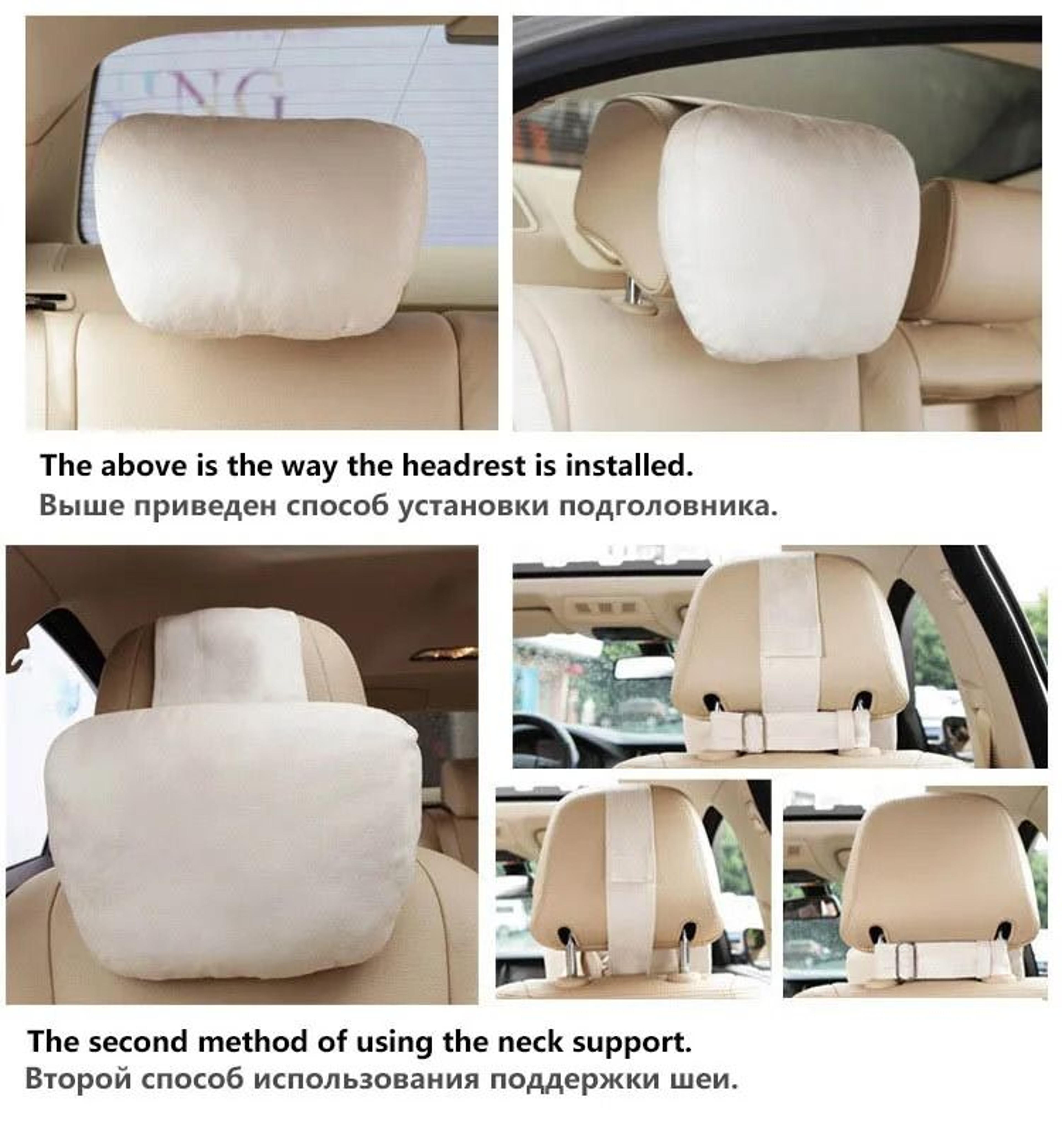 Maybach Style Memory Foam Car Headrest Neck Pillow For MercedesBenz 4
