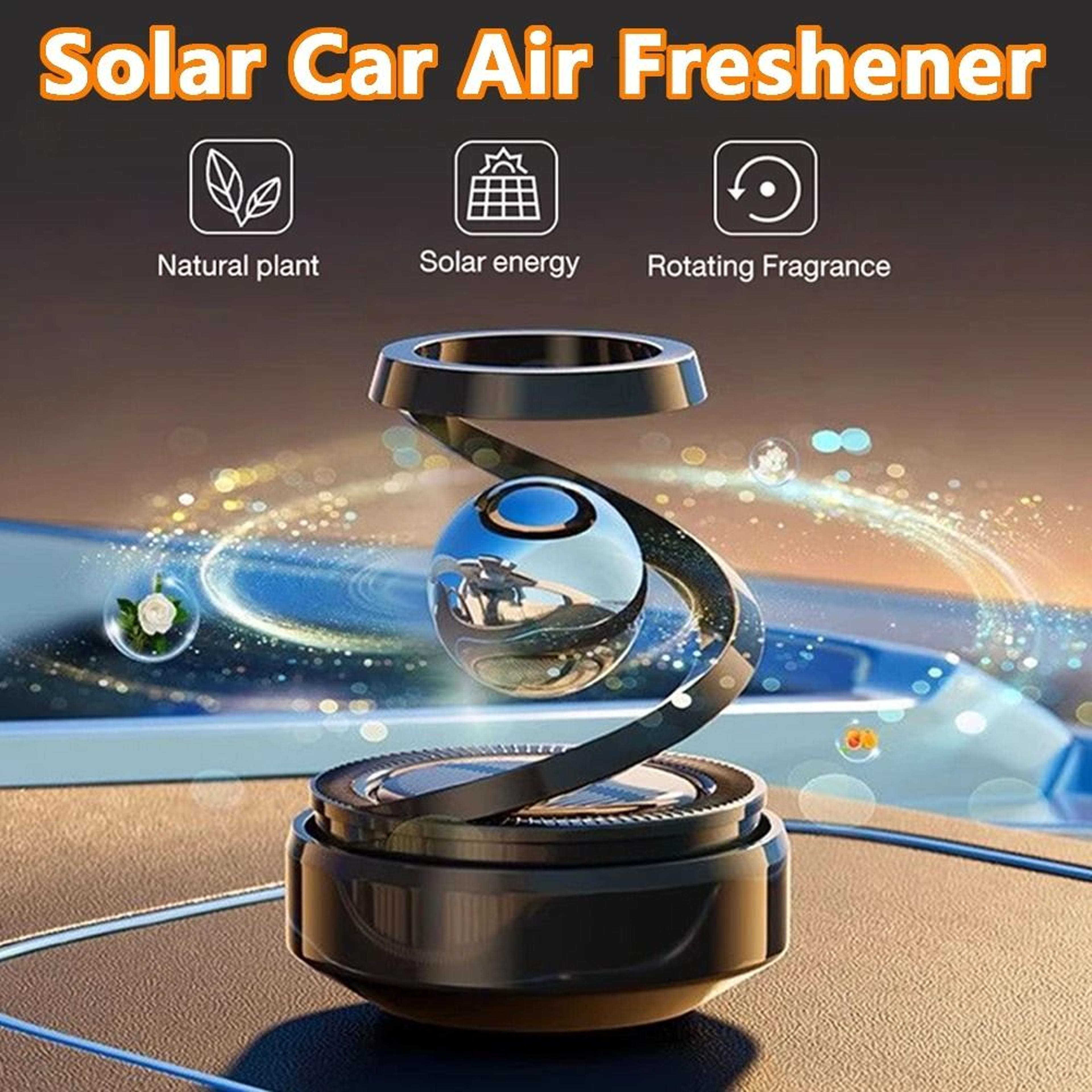 solar rotating car air freshener diffuser dashboard ornament
