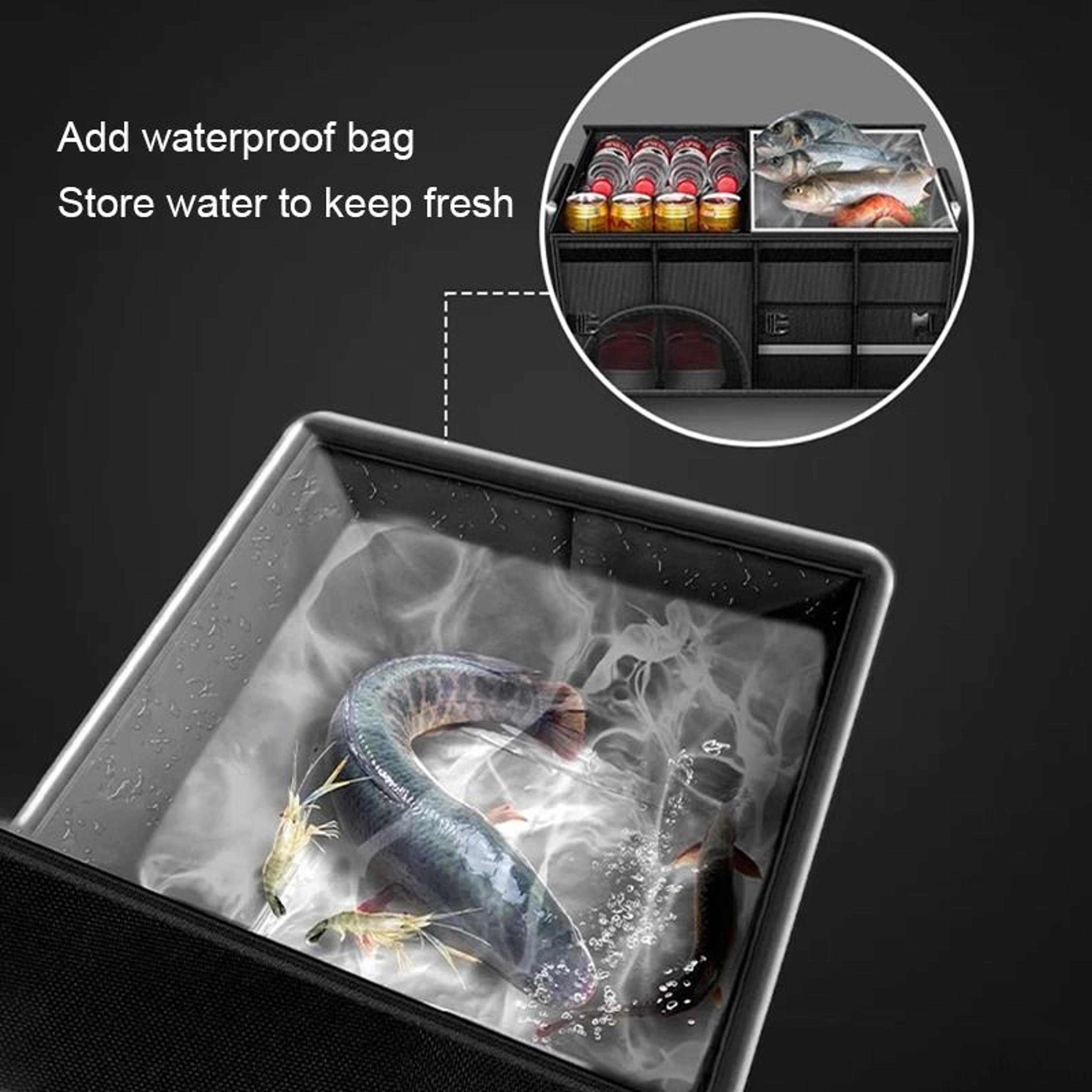 SEAMETAL 110L Foldable Waterproof Car Trunk Storage Organizer 4
