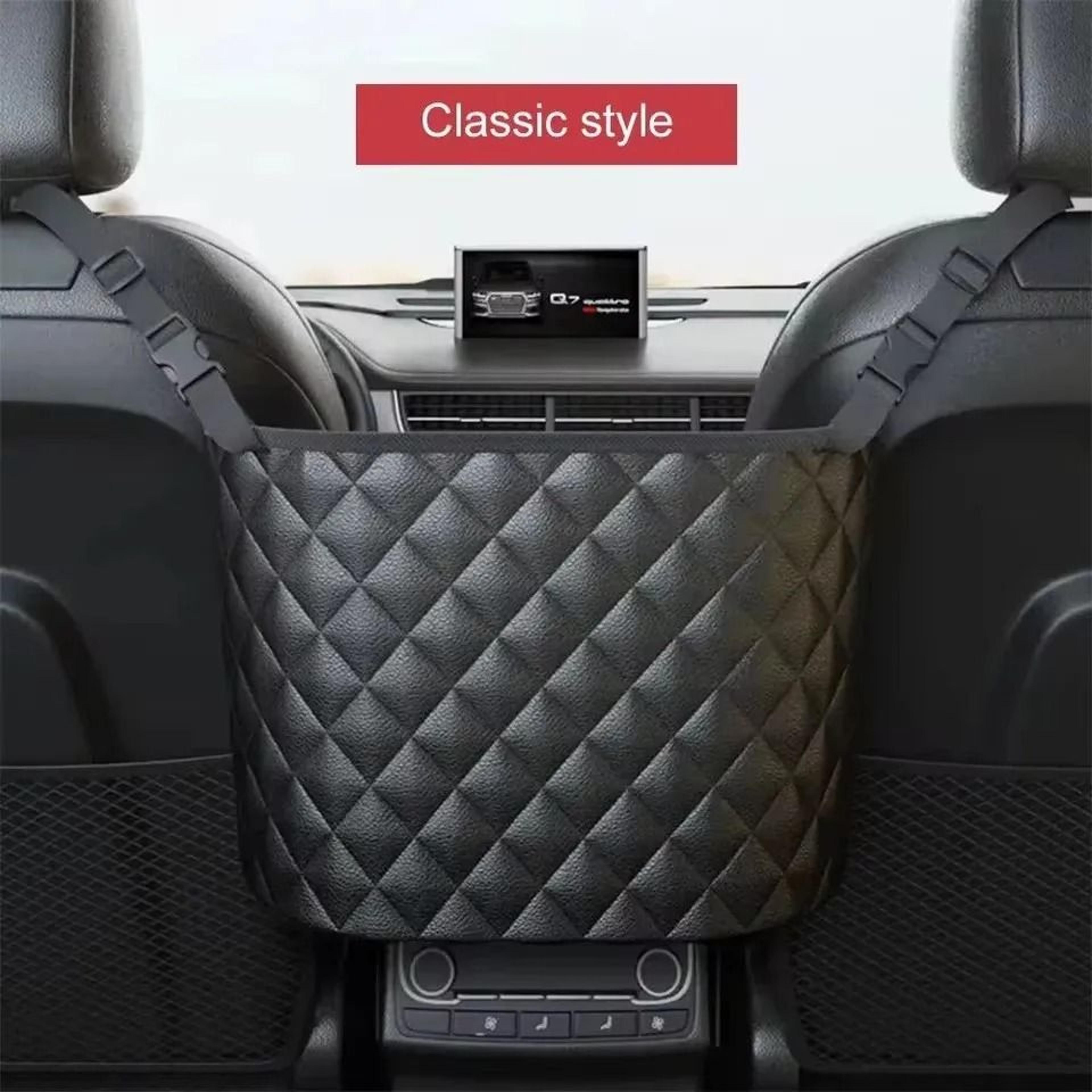 Large Capacity Car Middle Seat Storage Net Organizer Bag 6