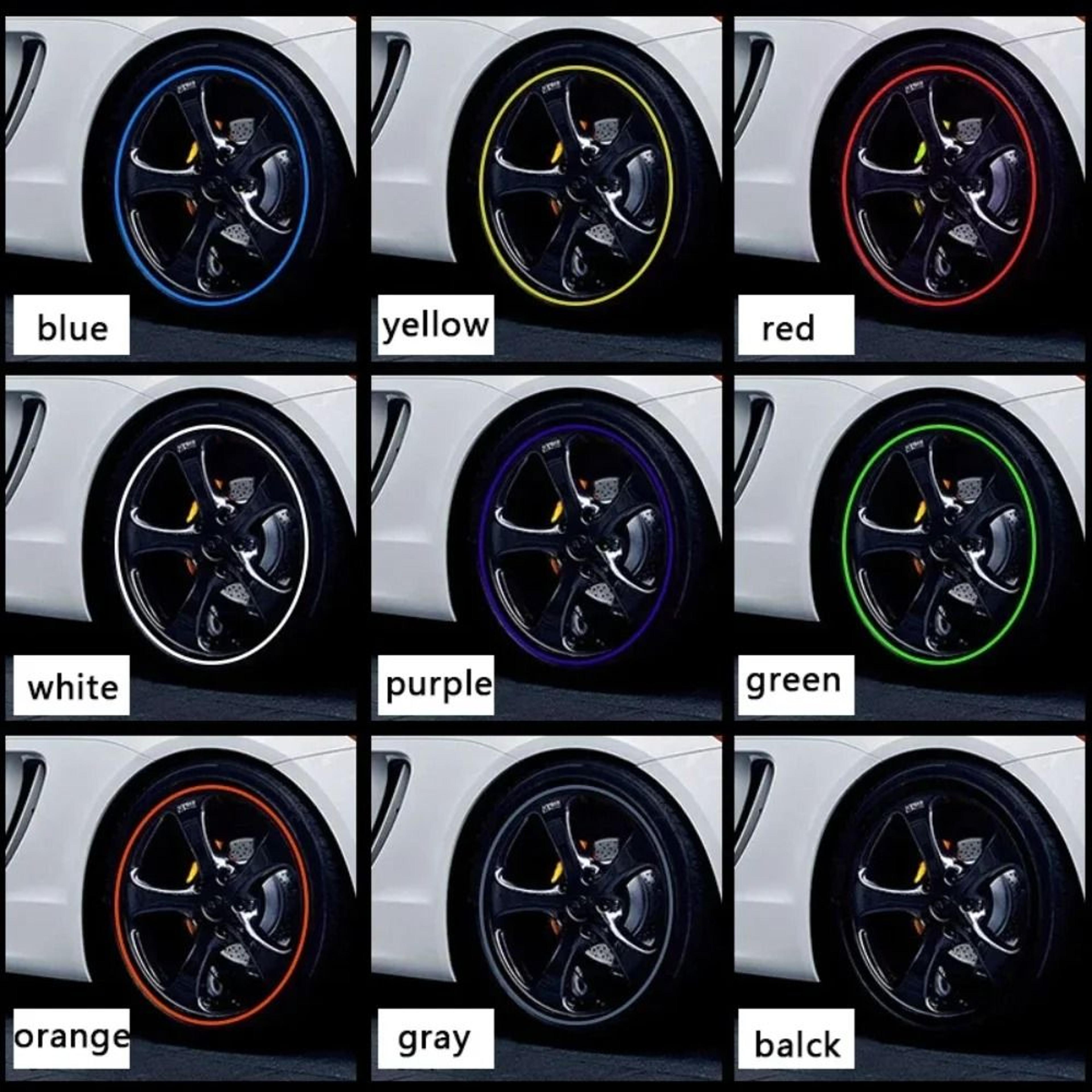 Universal 8M Car Rim Protector Strip Wheel Edge Guard 5