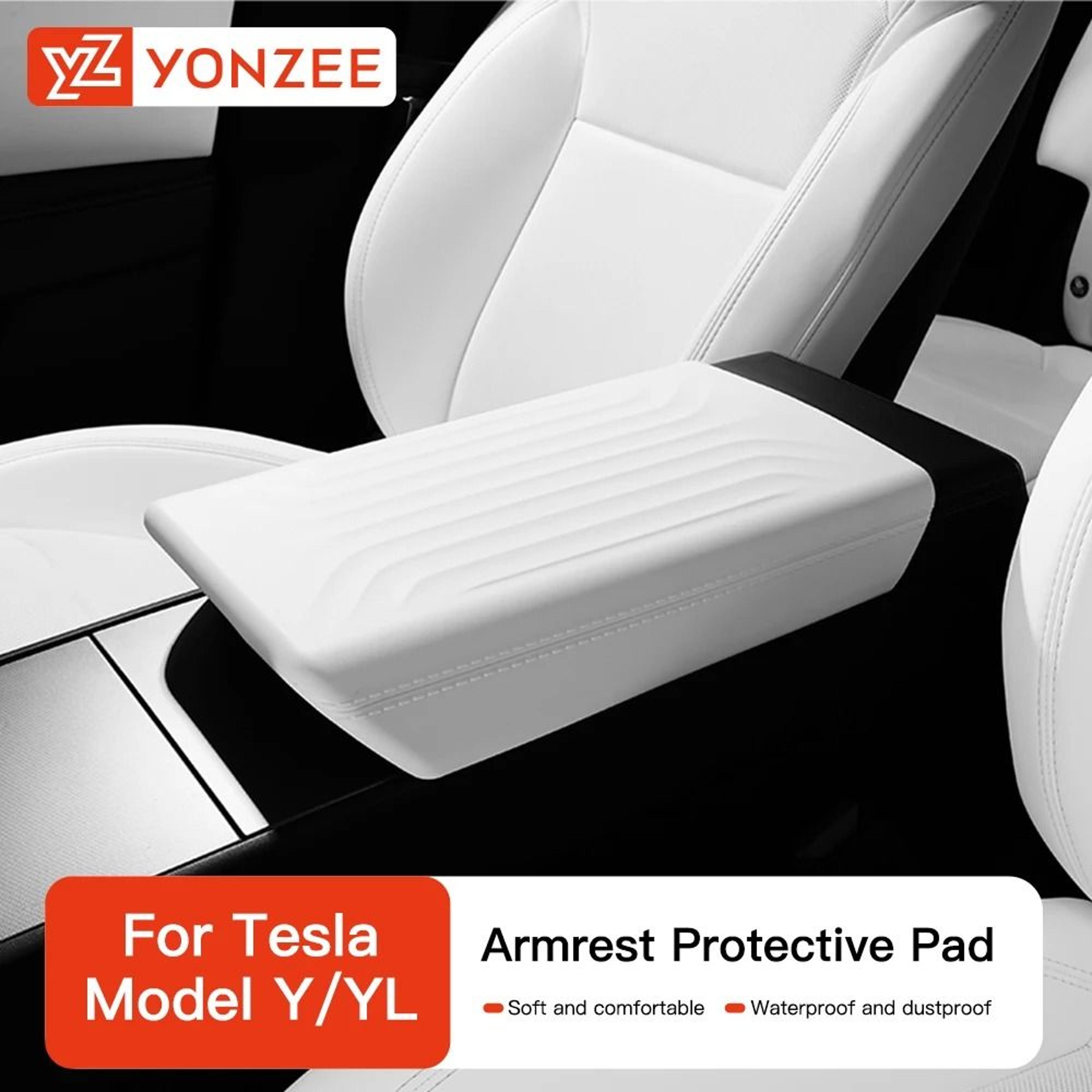 Tesla Model Y Juniper  Model 3 Highland TPE Armrest Cover Pad 0