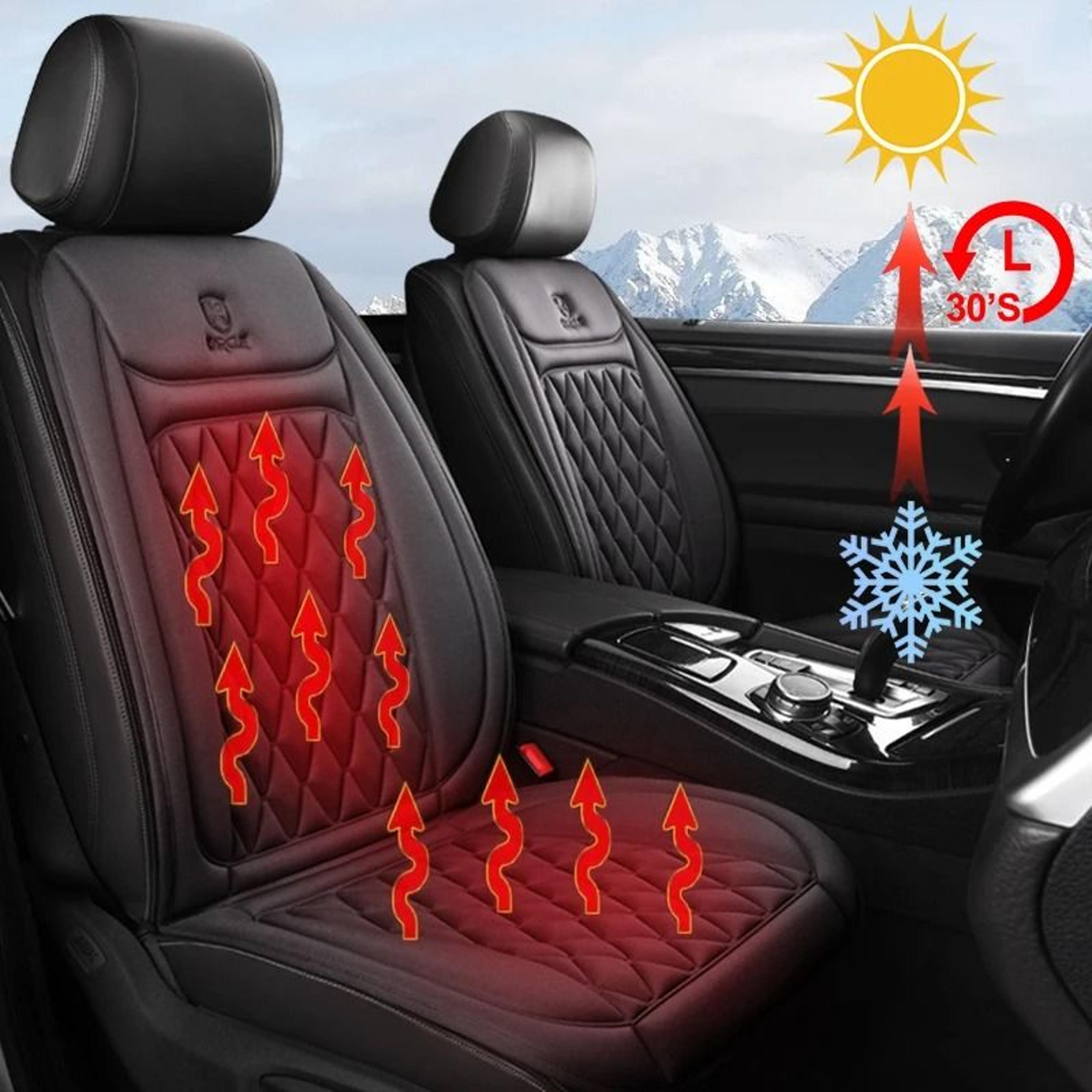 12v-24v fast heating car seat cover with flannel winter seat warmer
