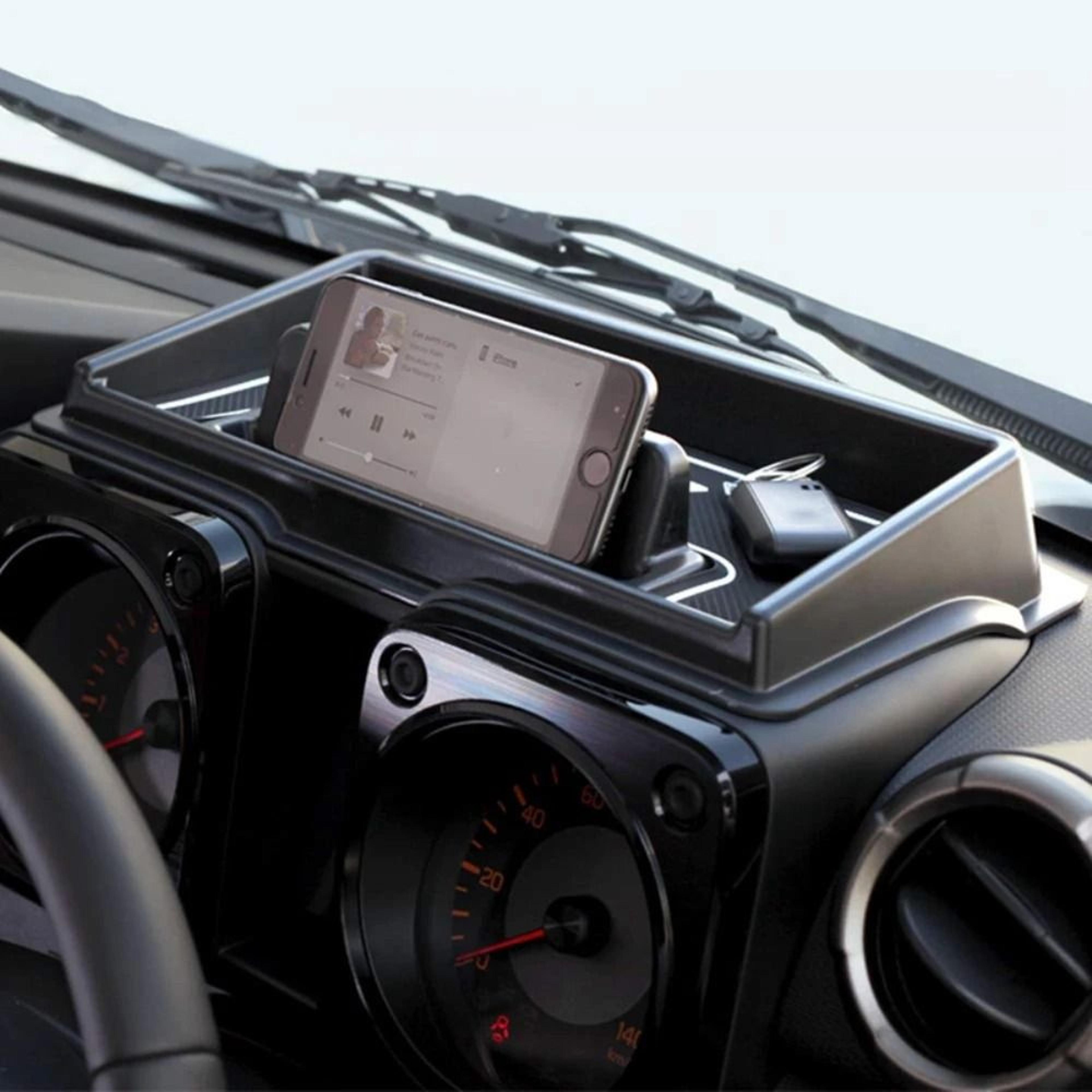 Suzuki Jimny JB64 JB74 Dashboard Storage Box With Phone Holder Organizer Tray 3