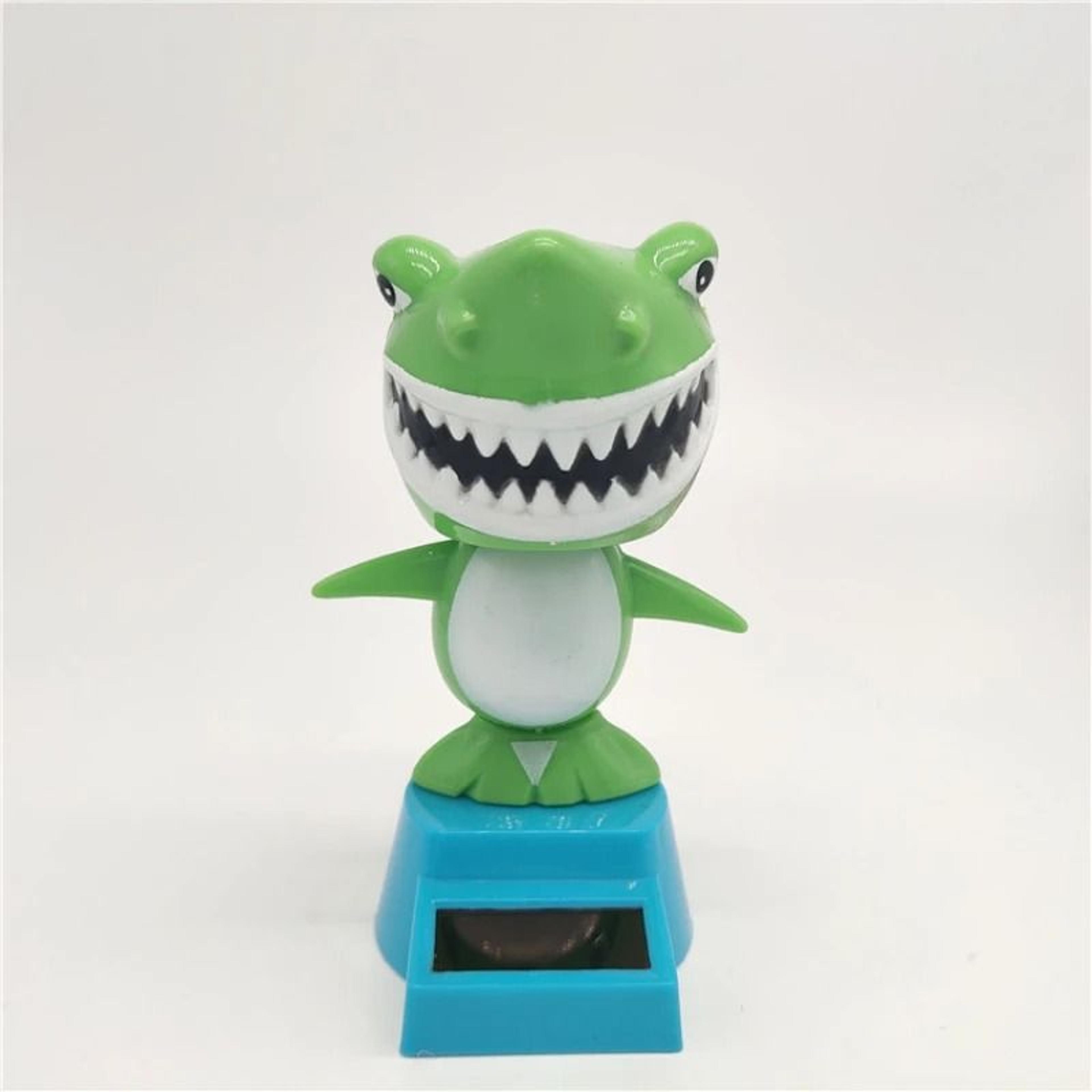 Solar Powered Dancing Shark Dashboard Car Ornament 0
