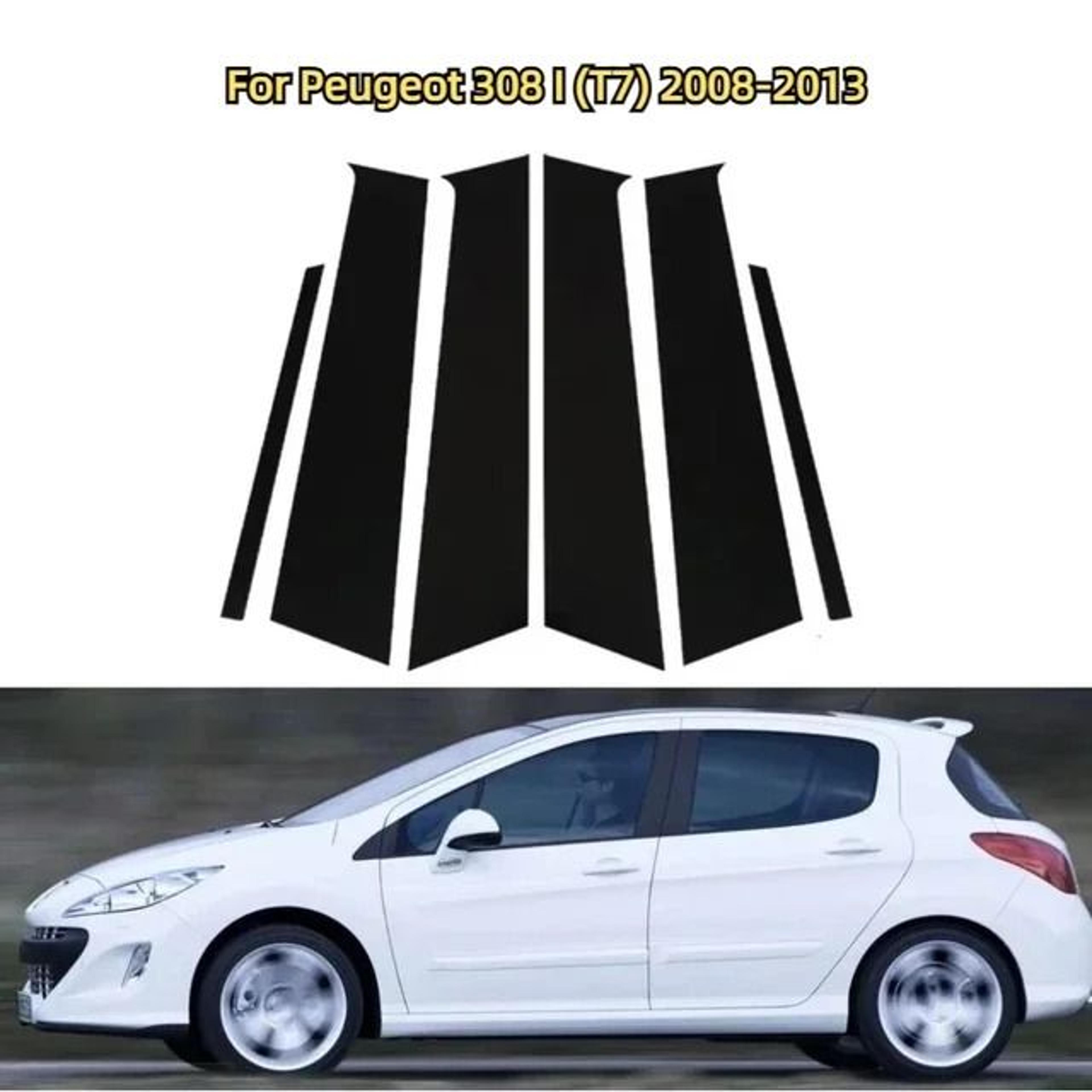 Gloss Black Window Pillar Trim Stickers For Peugeot  Citroen Models 10