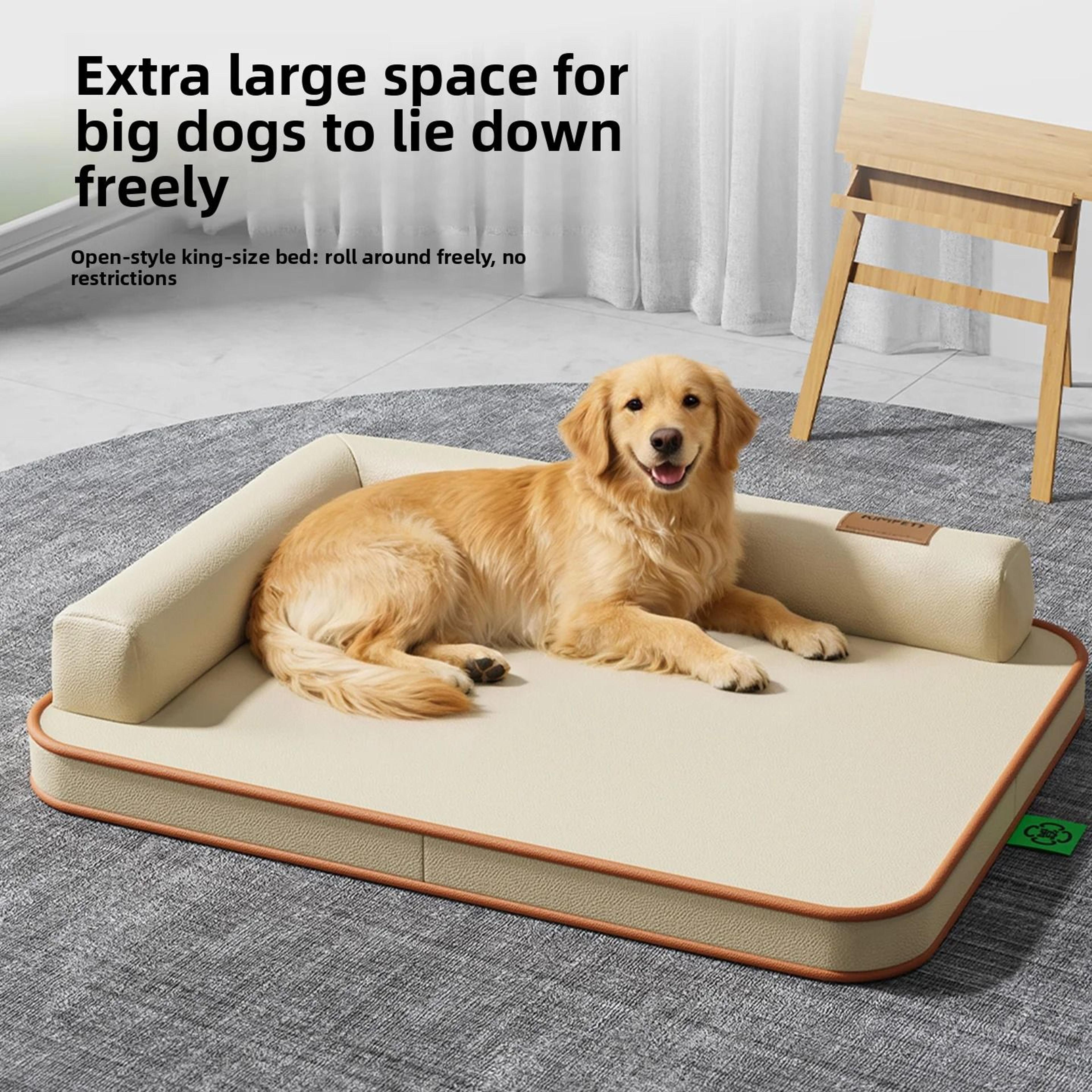 all-season waterproof washable dog bed mat for medium & large dogs