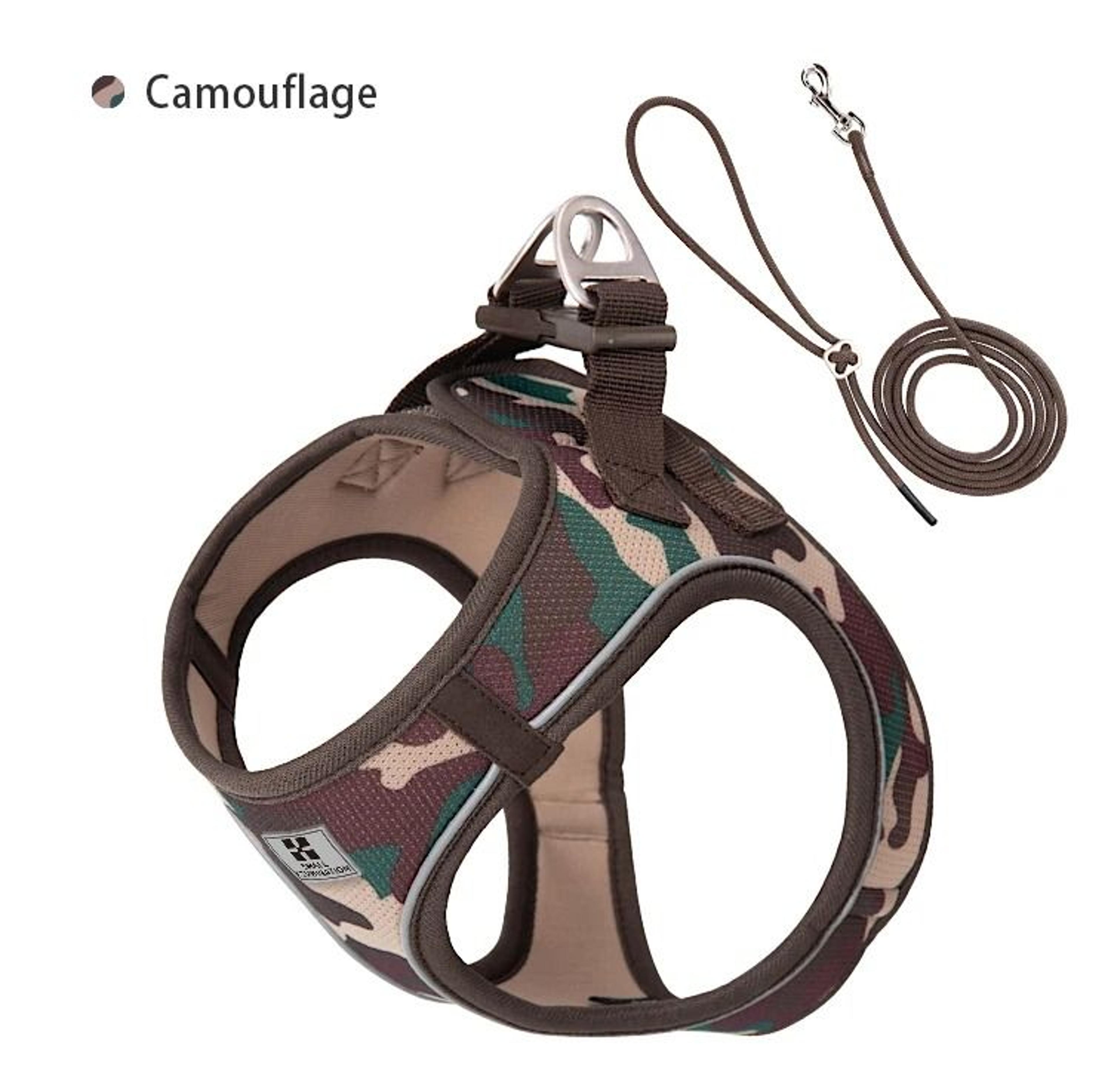 Adjustable Reflective Dog Harness  Leash Set For Small  Medium Pets 14