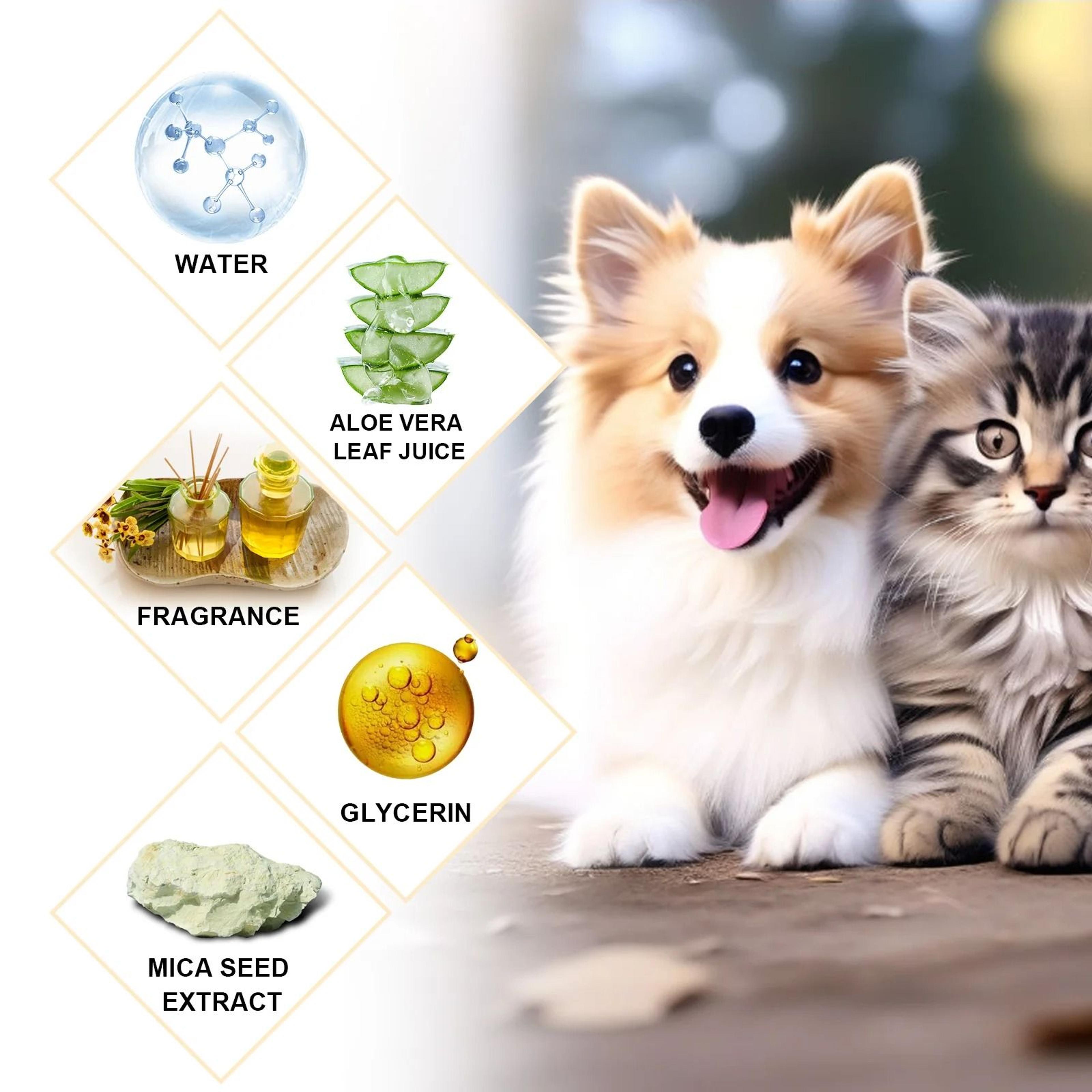 Anti Flea  Deodorizing Pet Shampoo For Dogs  Cats 4