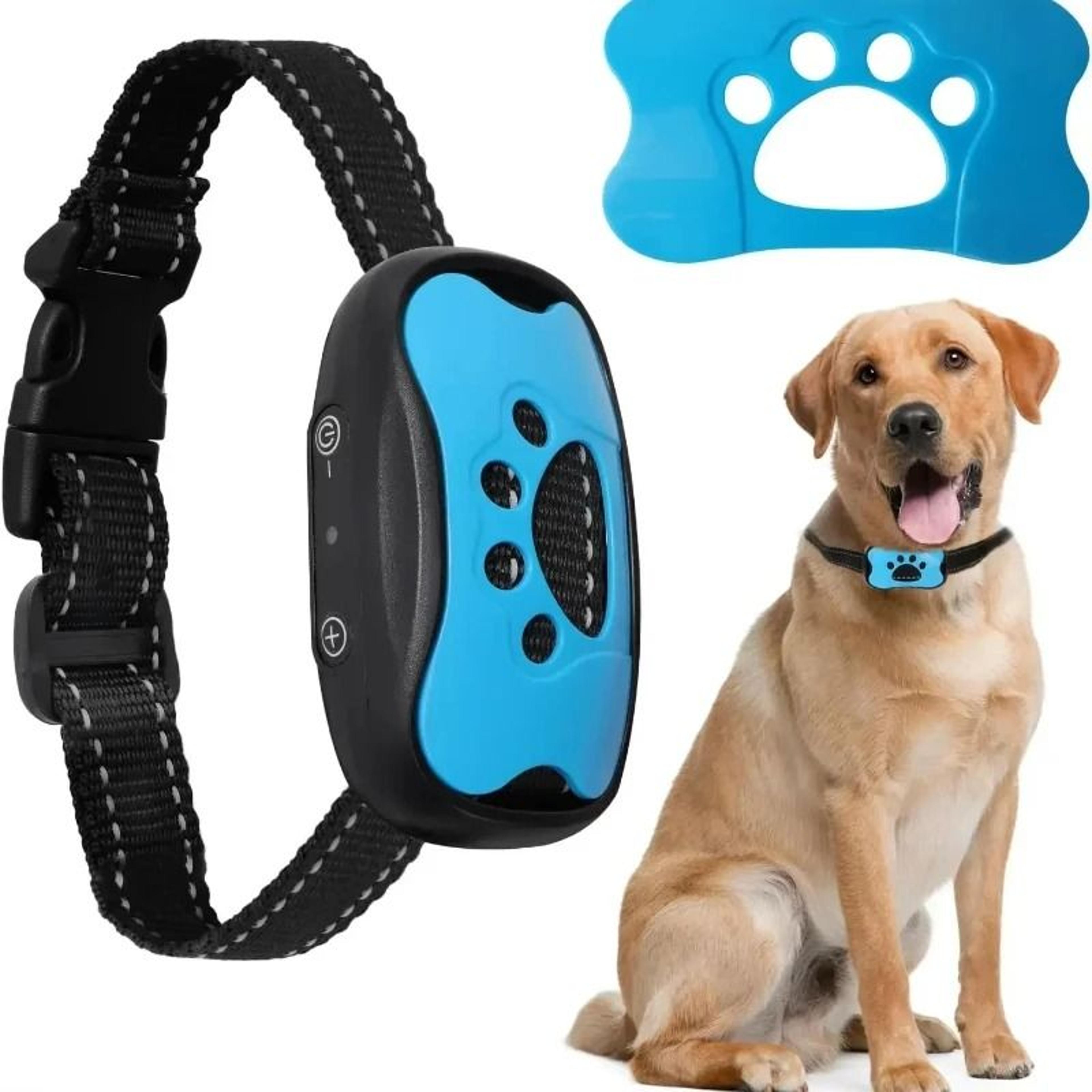 usb rechargeable ultrasonic anti bark dog training collar for small & medium dogs