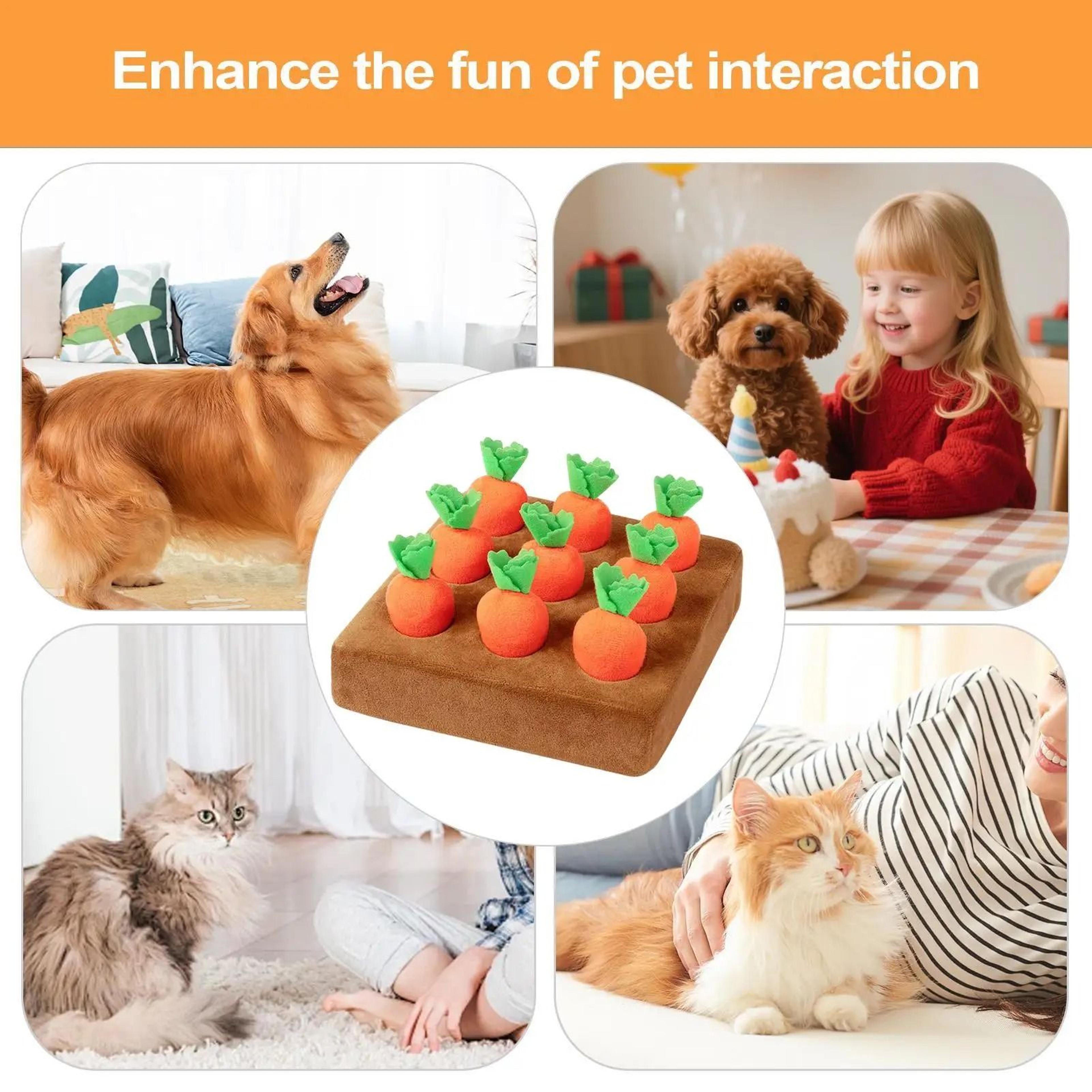 Carrot Snuffle Mat Interactive Dog Puzzle Toy For Nosework  Boredom Relief 4