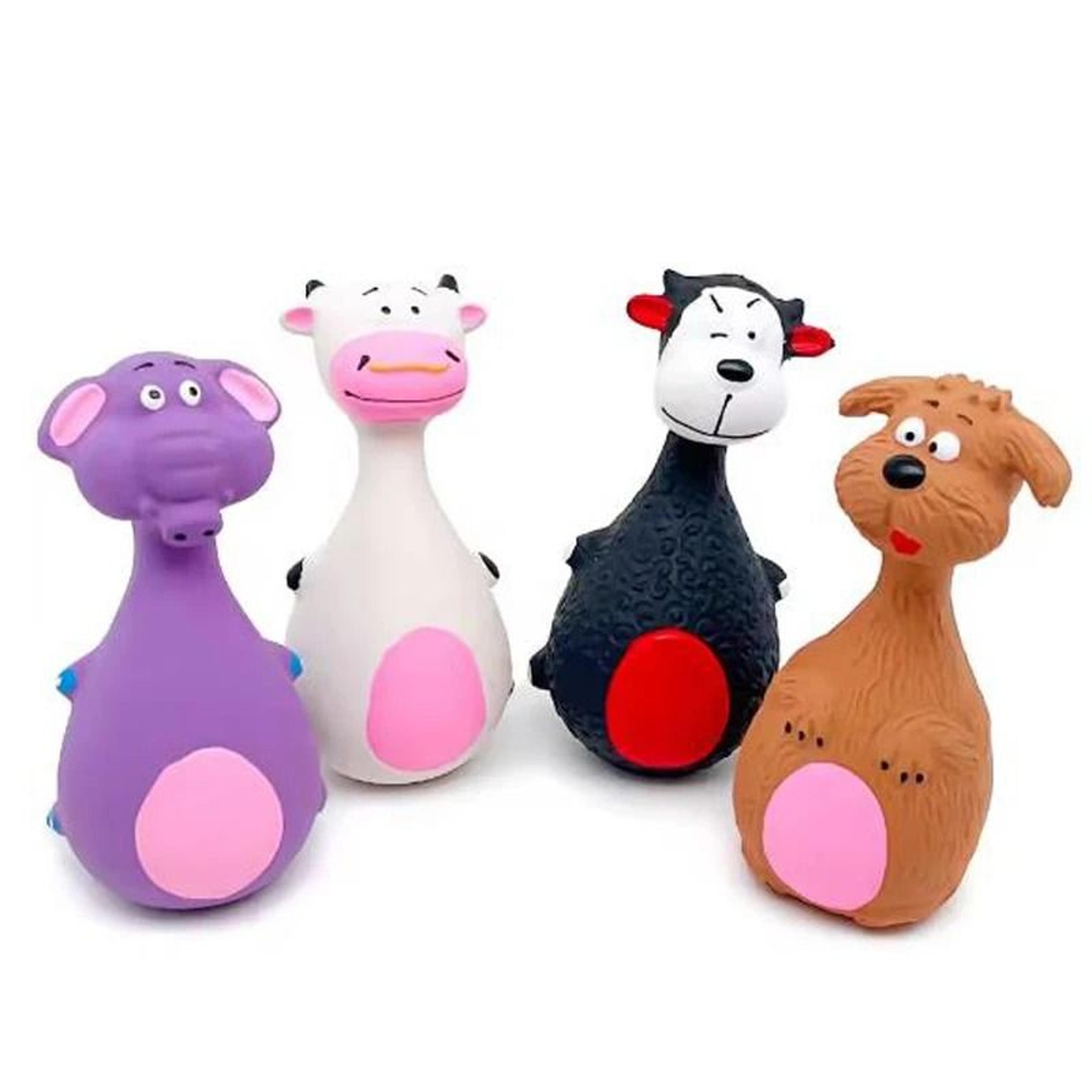 Interactive Squeaky Elephant  Cow Dog Chew Toy 1