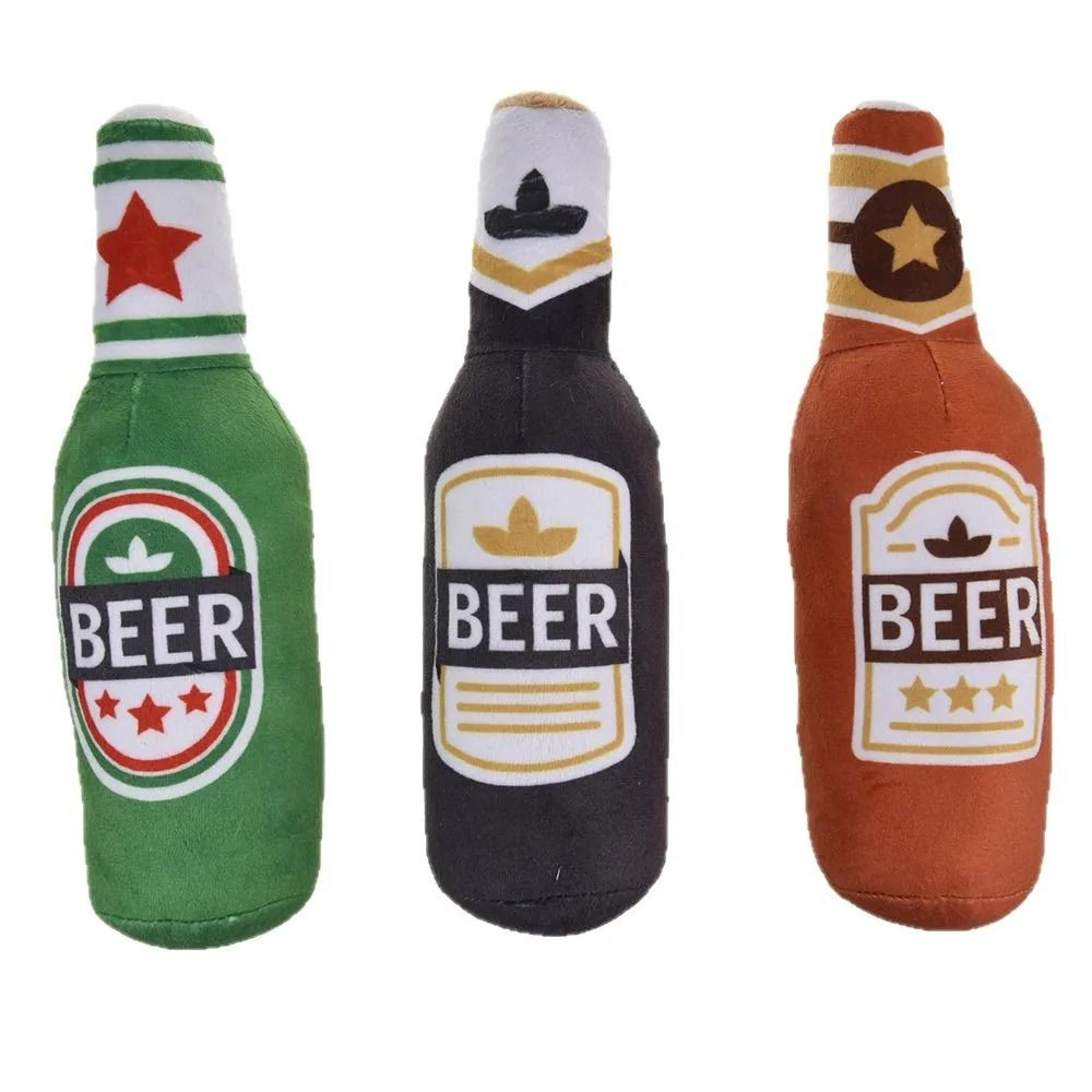 BarkBrew Squeaky Beer Bottle Plush Dog Toy 5