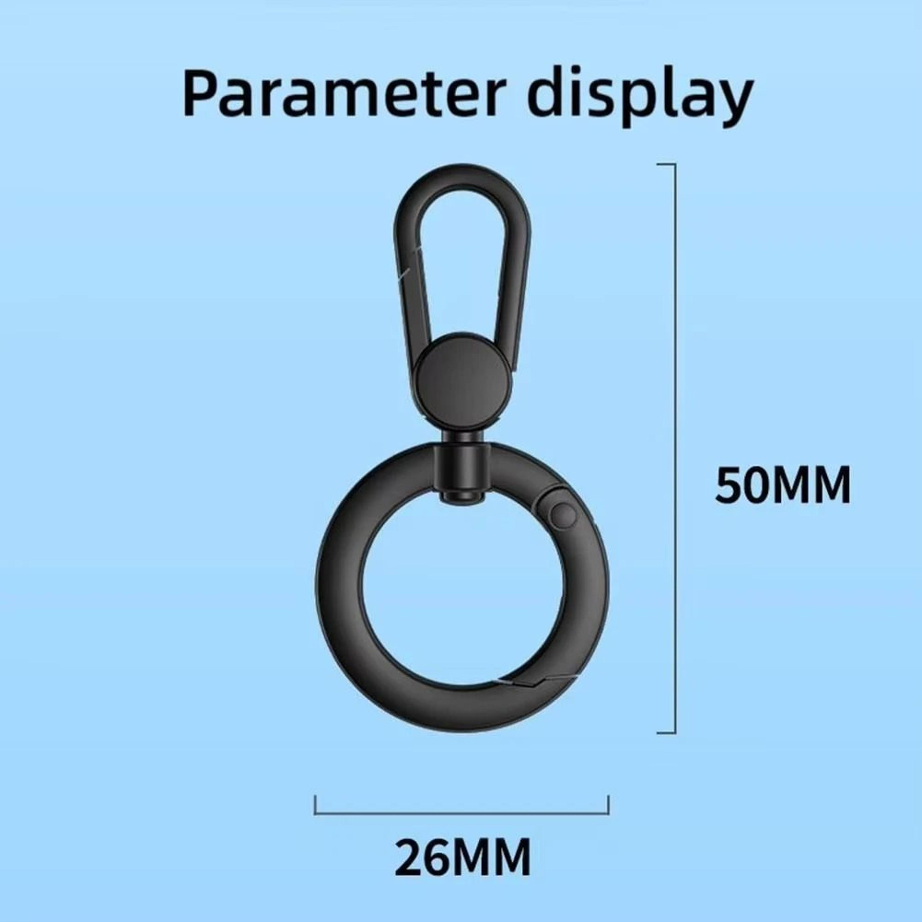 360 Rotating Metal Phone Lanyard Patch With Secure Buckle Clip 5