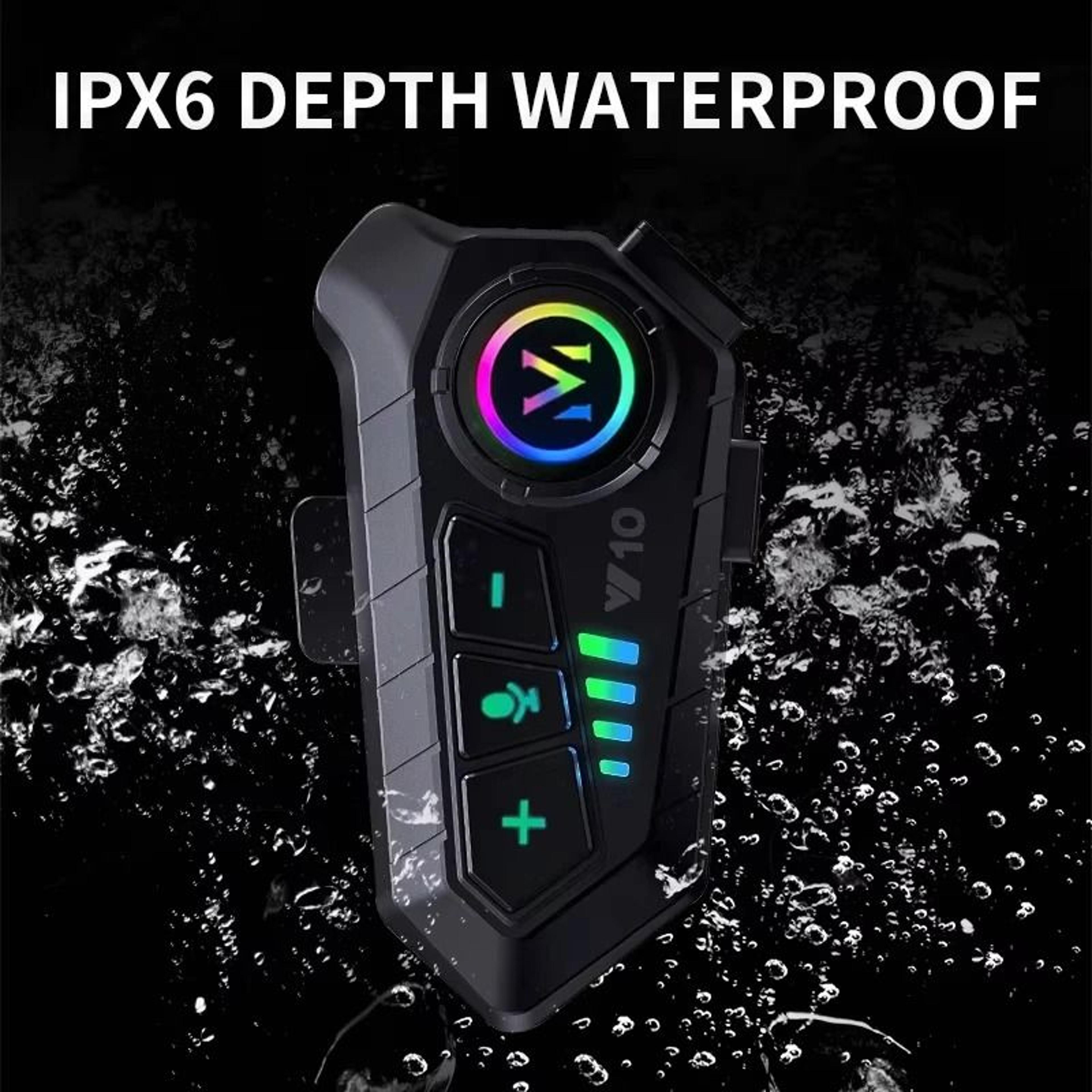 Bluetooth 53 Motorcycle Helmet Headset With 2000mAh Battery  Waterproof Design 5