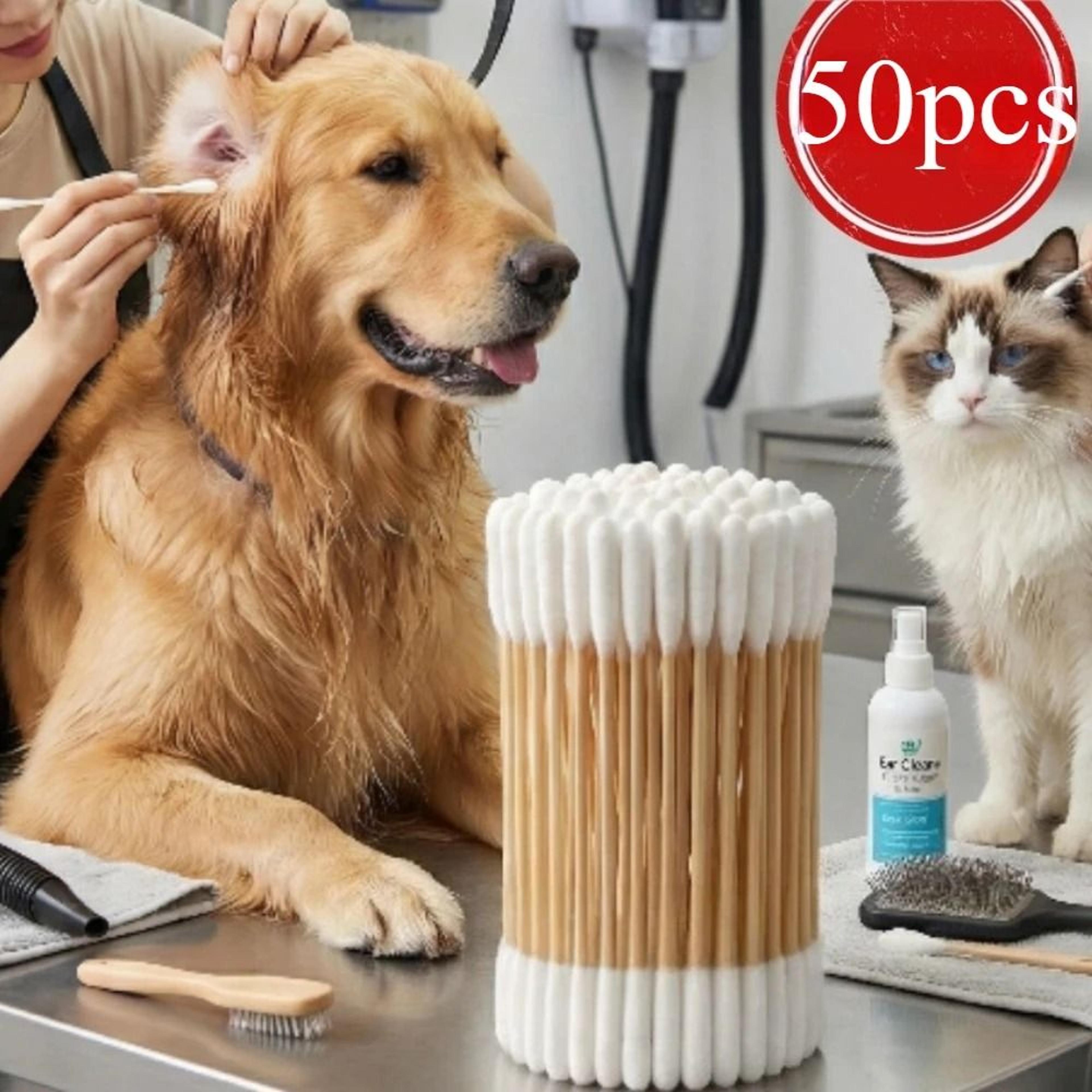 Professional Bamboo Pet Ear Cleaning Swabs For Cats  Dogs 1
