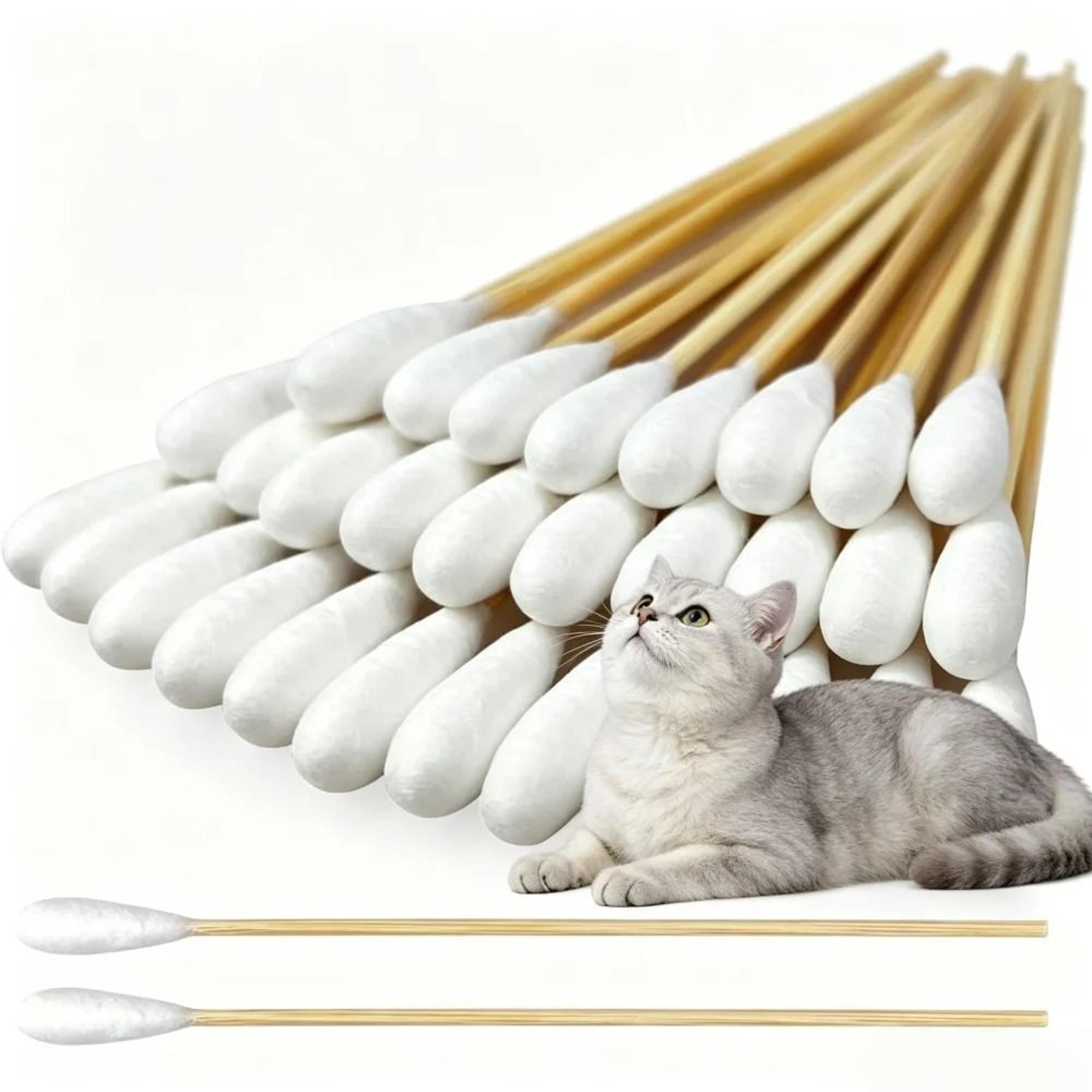 Professional Bamboo Pet Ear Cleaning Swabs For Cats  Dogs 6