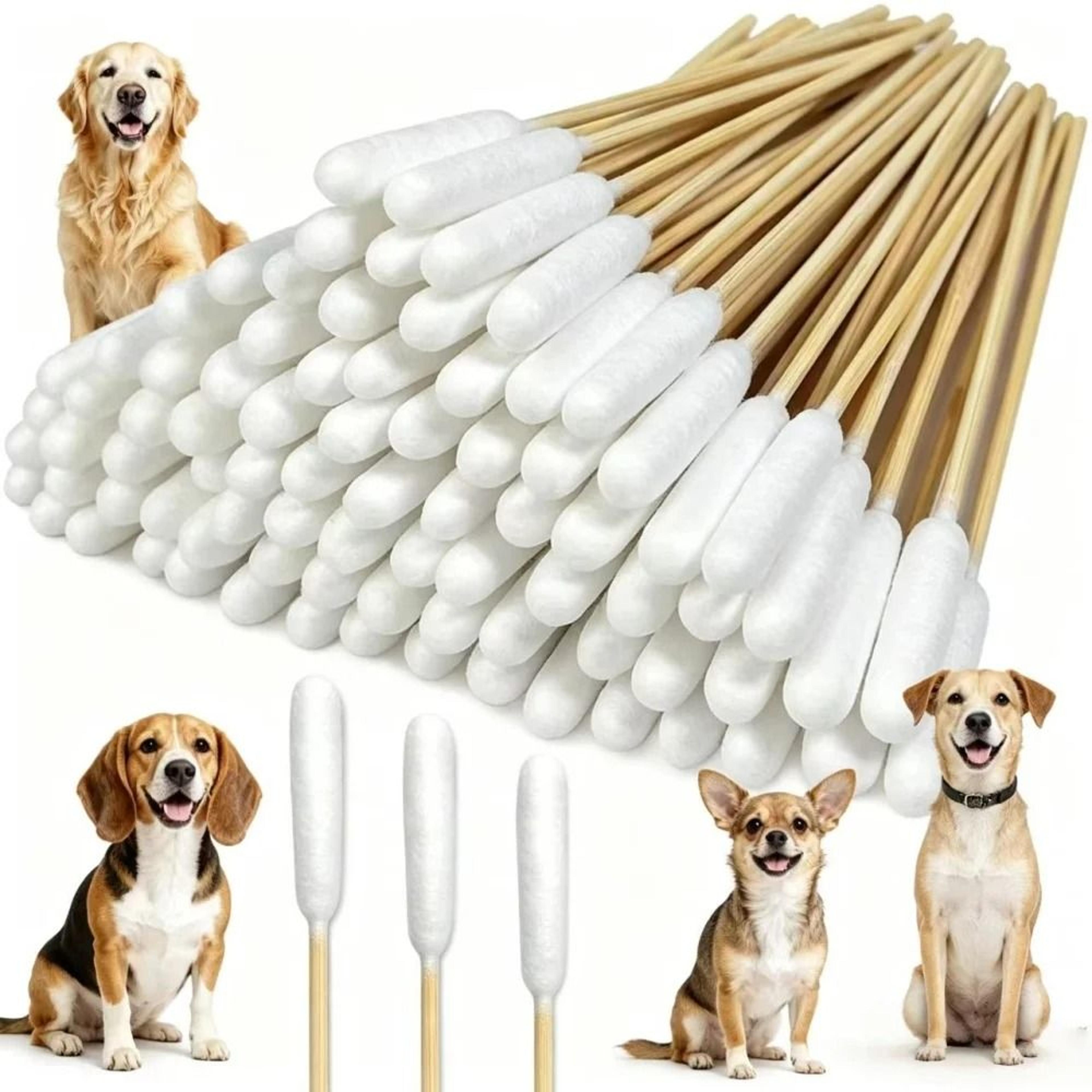 Professional Bamboo Pet Ear Cleaning Swabs For Cats  Dogs 7